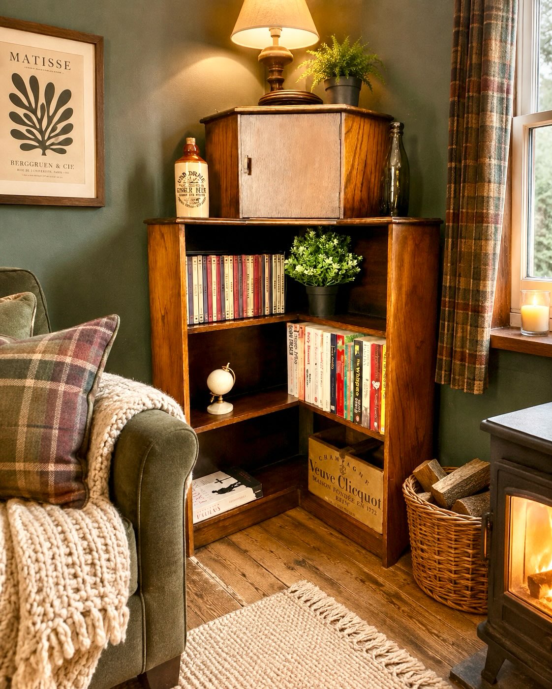 -SOLD-
Too many books but not enough room ? Well here’s a very unusual bookcase. A corner unit with cupboard, made from oak.
It’s a perfect piece of furniture to make the most of a corner space and room for a lamp on top.
Dimensions are a bit tricky …48 cms along sides (back onto wall) 102 cms high and 68 cms diagonally across front …. If that makes sense 😉
£120 includes free local delivery
#oakbookcase #periodhome #antiquesofinstagram