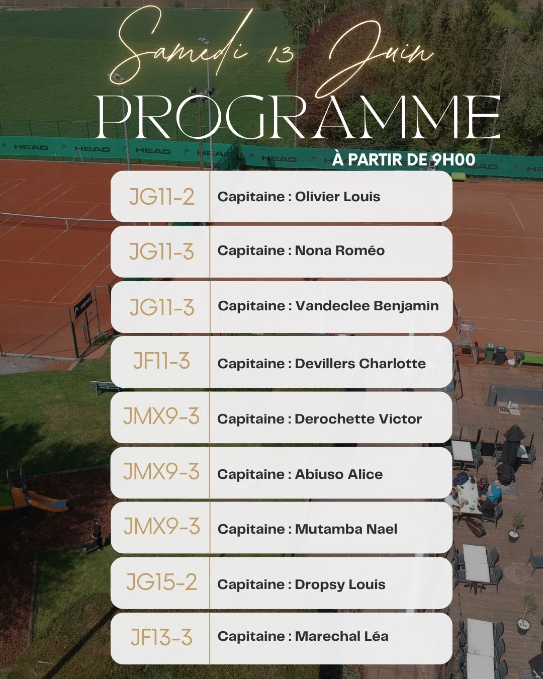 Programme de ce week-end au Smash 51 🎾💪🏼🥳