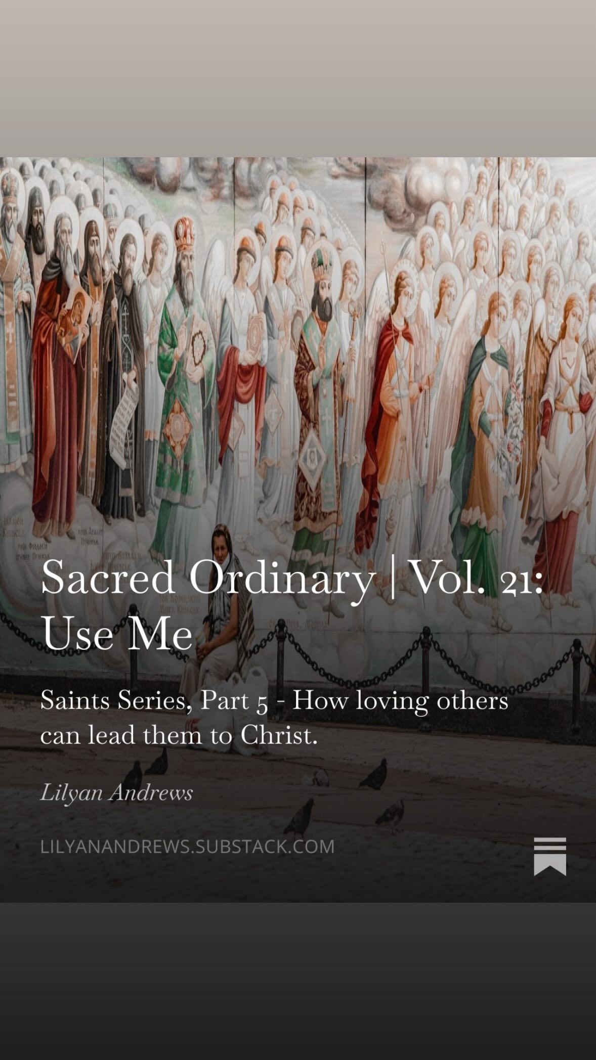 May we all grow closer to the Holy Spirit during this blessed Apostles Fast! #coptic #copticorthodox
Excerpt from blog post: “Sacred Ordinary| Vol. 21: Use Me”