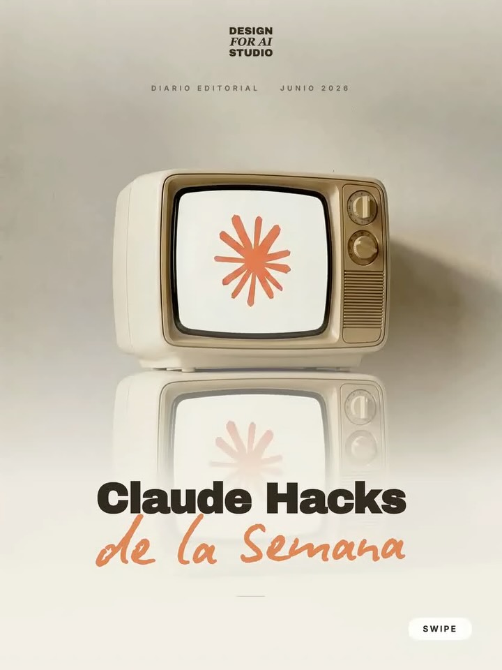 ➡️ Nuevos hacks de Claude para marcas ↓
Cada semana hay marcas que están construyendo sistemas de contenido con Claude, mientras el resto sigue diseñando desde cero cada lunes. Estos cuatro hacks de esta semana vale la pena conocerlos.
La dirección creativa que antes era una tarde entera scrolleando Pinterest, ahora son diez minutos. Compartes el ADN de tu marca, Claude analiza referencias, coordina texturas y paletas, y entrega un moodboard editorial coherente y on-brand listo para tu equipo.
Los prompts para Midjourney y DALL-E que antes generaban imágenes que no representaban tu marca, ahora son una biblioteca de diez prompts probados. Claude conoce tu paleta, audiencia y productos, y devuelve prompts listos para copiar, con notas de uso por canal y formato.
Los carruseles editoriales que antes pedían un día completo de redactar y diseñar en Figma, ahora toman quince minutos. Le compartes tu tema, Claude construye la portada, ocho cards con jerarquía tipográfica consistente, journey bar y CTA. Todo en el tono de tu marca.
La planificación de contenido que antes significaba improvisar cada semana, ahora se resuelve en una sola sesión. Claude balancea los pilares (educar, vender, entretener, construir confianza), define gancho, hook, formato y CTA por día, y entrega un calendario de treinta días listo para Notion.
Las marcas que están creciendo más rápido hoy no producen más contenido.
Producen contenido más inteligente.
➡️ Comenta “hacks” y aprende cómo construir tu sistema de contenido con Claude.
Sigue a @designforai.studio para más hacks, prompts y dirección creativa con IA.
#ai #claude #ia #diseño #claudecode