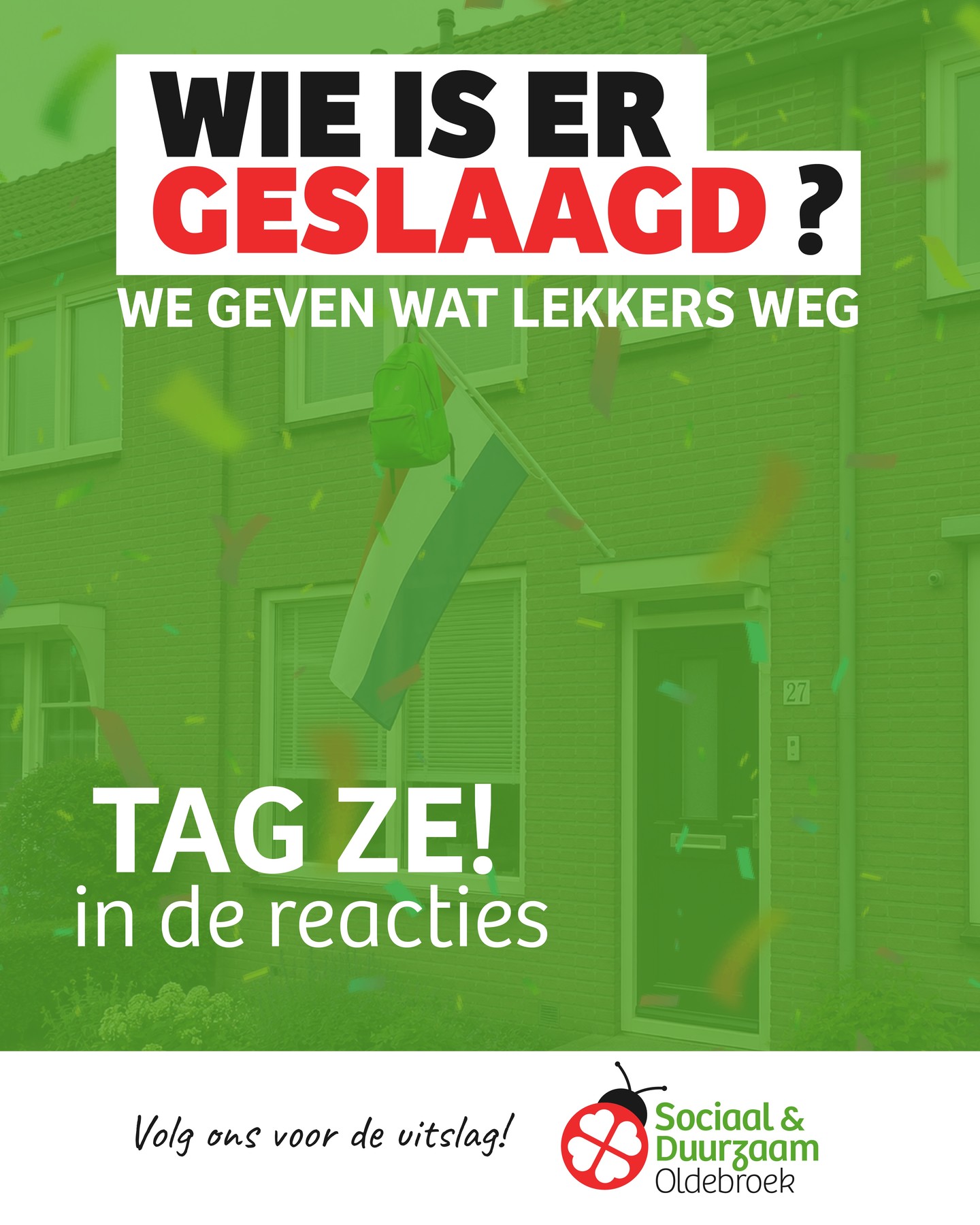 Vandaag horen heel veel leerlingen of ze geslaagd zijn of niet.. 📞 Ben je geslaagd? Gefeliciteerd! 🎊 Zo niet: kop op, er zijn meer wegen naar Rome! 💪