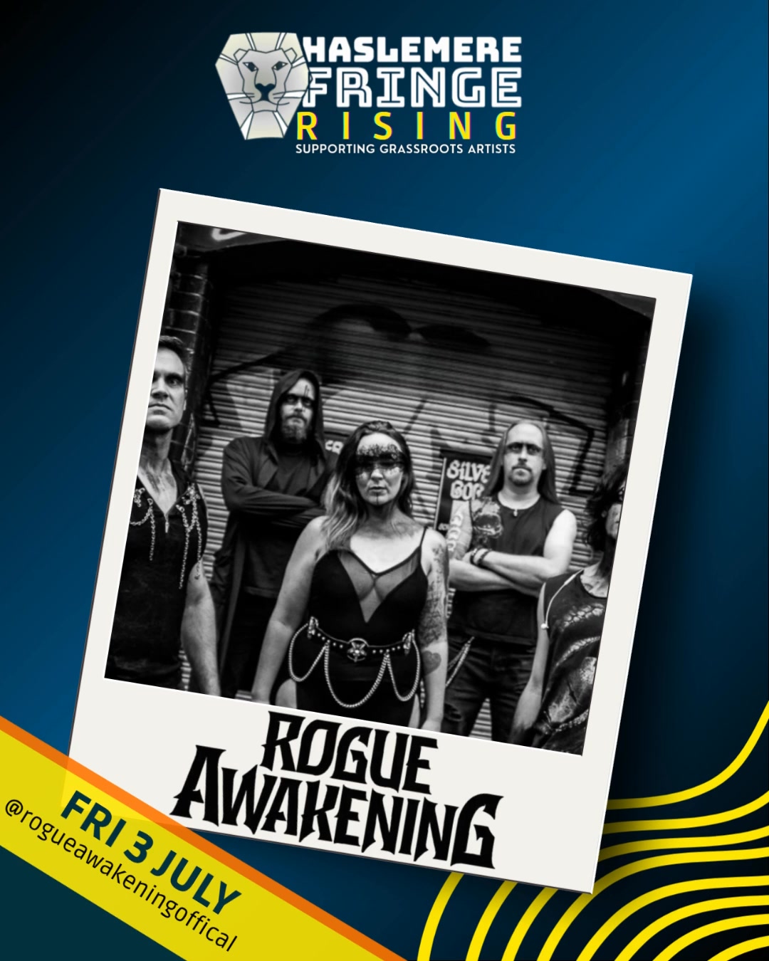 🎸🎸Joining our Friday Main Stage Line-up are metal rock band Rogue Awakening from Horsham! 🎸🎸
Their sound is ‘heavy but melodic’, with crunchy, thick guitar riffs and epic, soaring female vocals with amazing stage presence.
The band unites lots of different musical backgrounds from Indie to Death metal. When fused together this creates a melting pot of fast flowing bass riffs, shredding guitars, hammering drums and powerful vocal hooks with a symphonic edge.
Get ready for an epic performance from these guys on Friday 3 July!
#rockmetalmusic
#deathmetal
#haslemerefringe2026
#haslemerefringerising
#haslemereevents