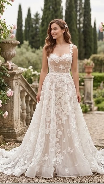 Creato per te, unico e irripetibile, come sei tu. #collezionelindera #sposa2027 #abitodasposa #eleganza