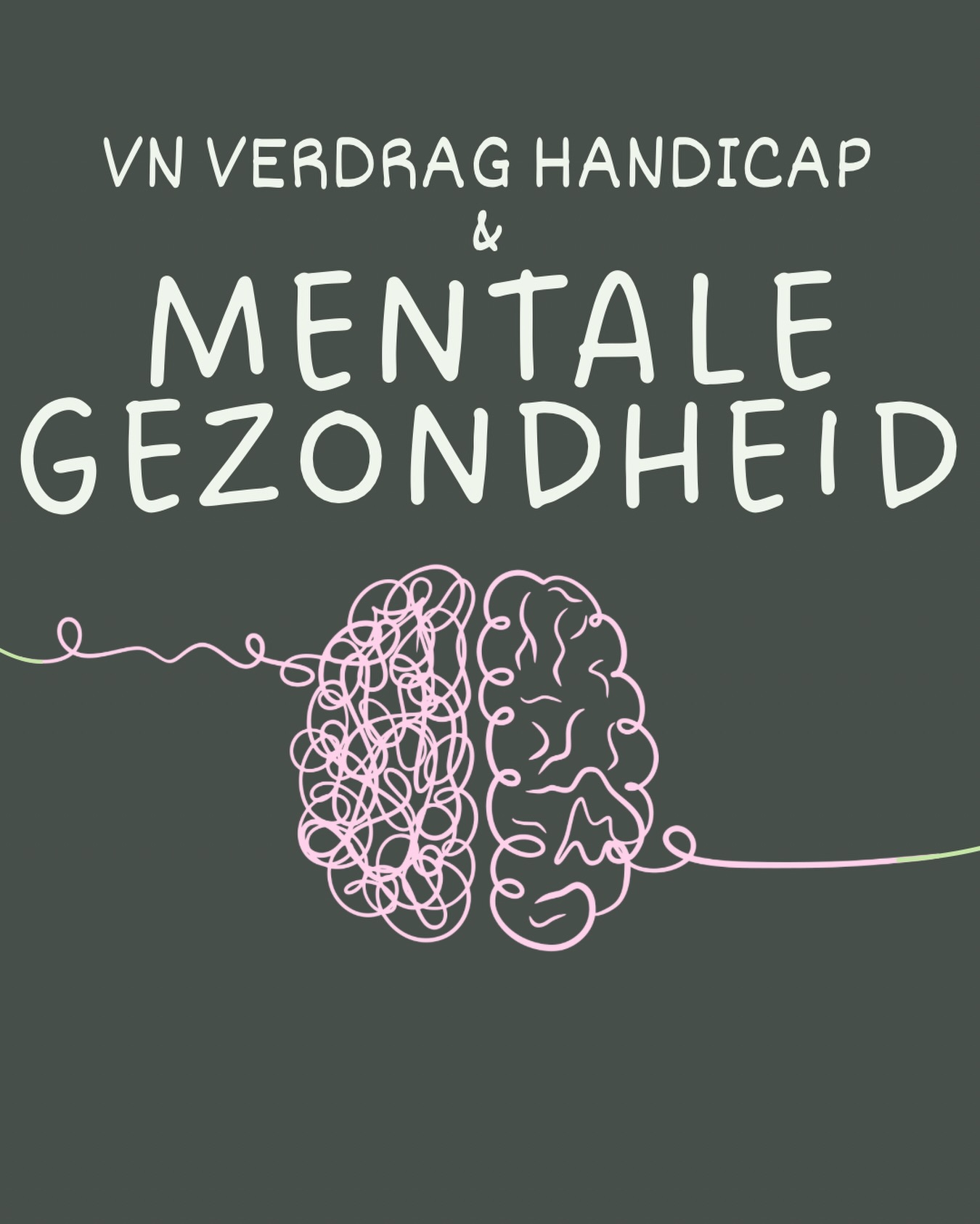 Als we het hebben over het VN verdrag handicap denken we al snel aan fysieke beperkingen en fysieke toegankelijkheid.
Maar het verdrag gaat ook over mentale gezondheid: toegang tot onderwijs en zorg, meedoen in de maatschappij, als je een mentale beperking hebt.
Daar wordt minder bij stilgestaan omdat nog te vaak wordt gedacht dat het twee verschillende werelden zijn: fysiek en mentaal. Maar de overlap is gigantisch.
Mentale gezondheid en aandoeningen zijn vaak onzichtbaar, en de beperkingen die je daarbij ervaart ook. Maar dat maakt ze niet minder echt of dat je minder hulp nodig hebt. Of dat nou professionele hulp en ondersteuning is, of hulp om ‘normaal’ mee te kunnen doen in het dagelijks leven. Denk bij dat laatste bijvoorbeeld aan prikkelarme ruimtes, flexibele afspraken, duidelijke en begrijpbare communicatie of begrip voor grenzen en belastbaarheid.
Het VN-verdrag handicap gaat uiteindelijk niet alleen over toegankelijkheid van gebouwen, maar ook over toegankelijkheid van de samenleving.
Iedereen moet de kans hebben om mee te doen, zichzelf te ontwikkelen en keuzes te maken over hun eigen leven. Dat geldt net zo goed voor mensen met een mentale aandoening als voor mensen met een fysieke beperking
