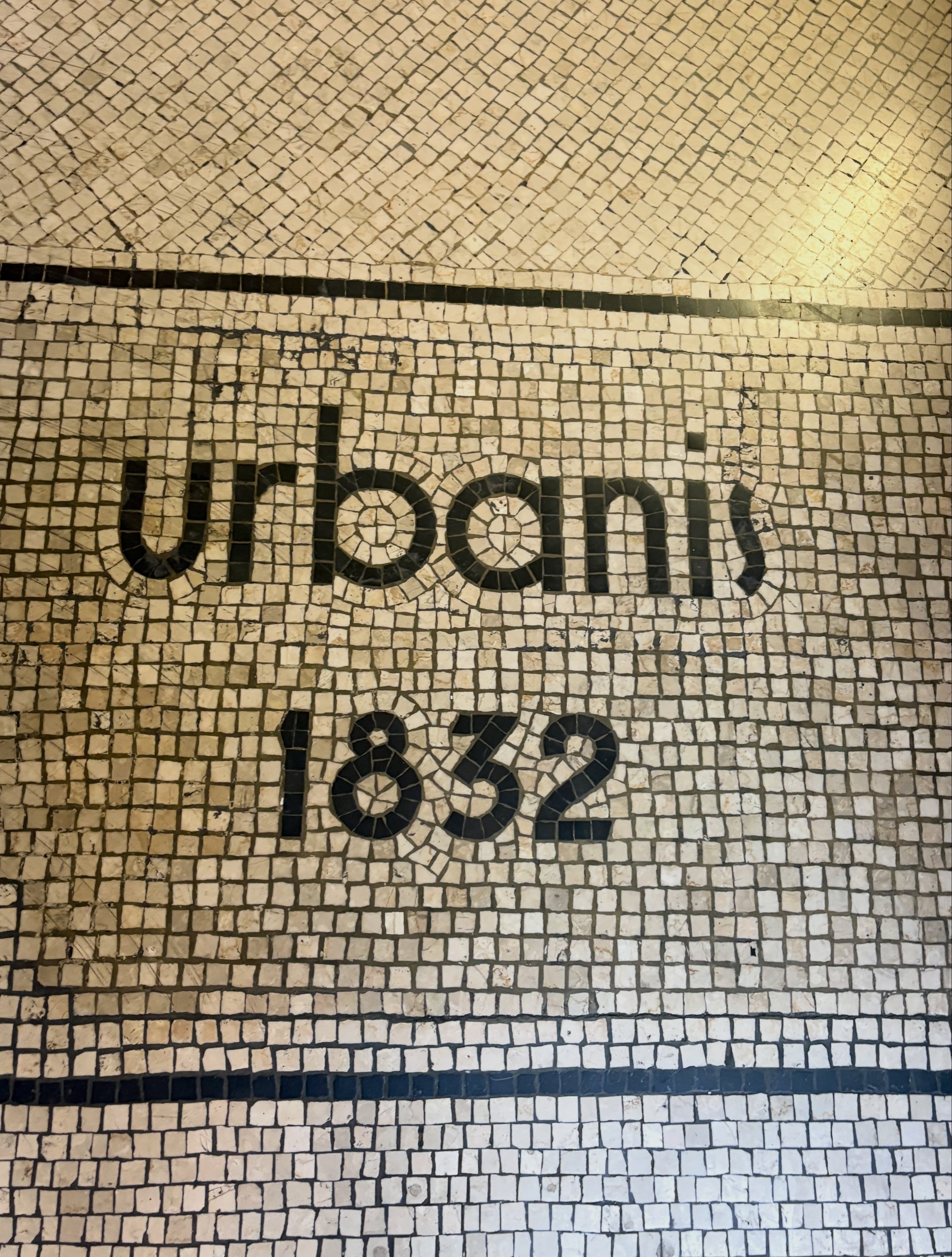 Love these 100 year + coffee bars around Trieste Italy. This one is particularly interesting because of the beautiful mosaics with the word Mediterranean inscribed. Documents go way back to where it was actually a private church in a villa. That explains the fresco on the ceiling.
