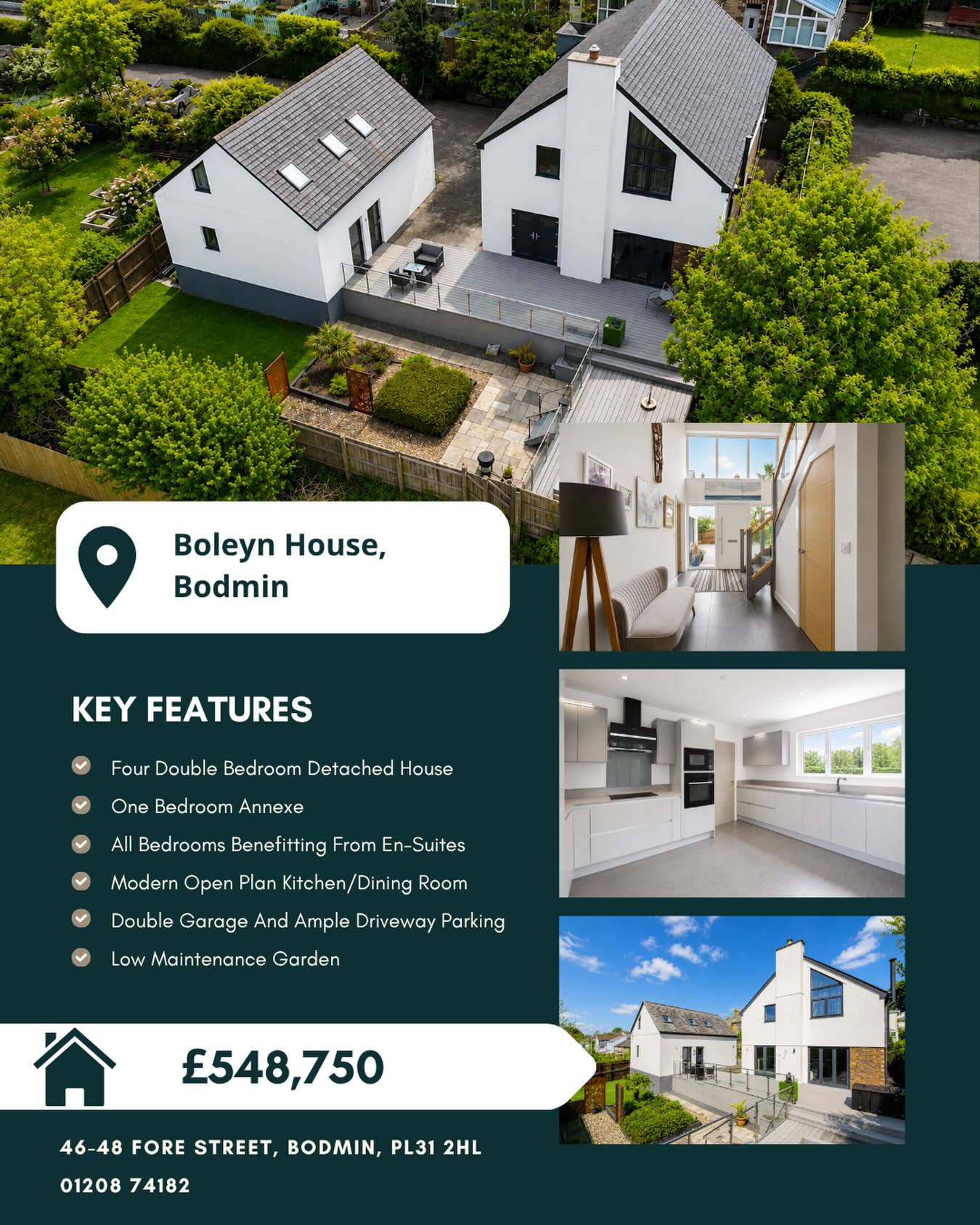 🙌 NEW PRICE 🙌
📍Boleyn House, Bodmin
🏠 £548,750
Boleyn House is an impressive four-bedroom detached property, tucked away on Rhind Street, offering an exceptional amount of versatile accommodation and excellent income potential with a self-contained one-bedroom annexe, ideal for rental use or multi-generational living.
To enquire about this property, please call our Bodmin Branch on 01208 74182 📞
#cornwallliving #cornishestateagents #propertiesforsale
