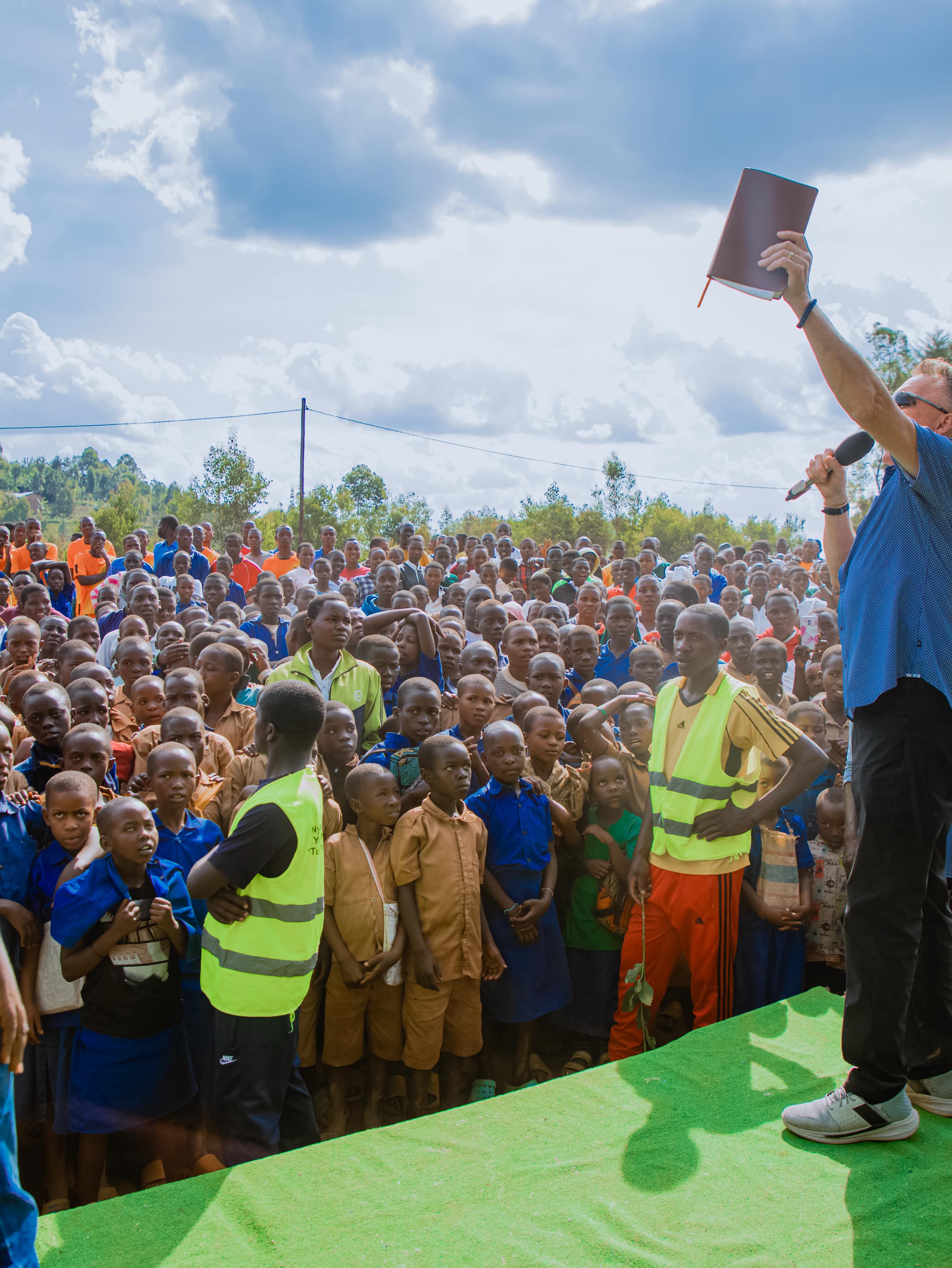 Jesus is here with Open Arms Crusade #2. 1200+ came to Christ. The Gospel still Works. Rwanda Africa