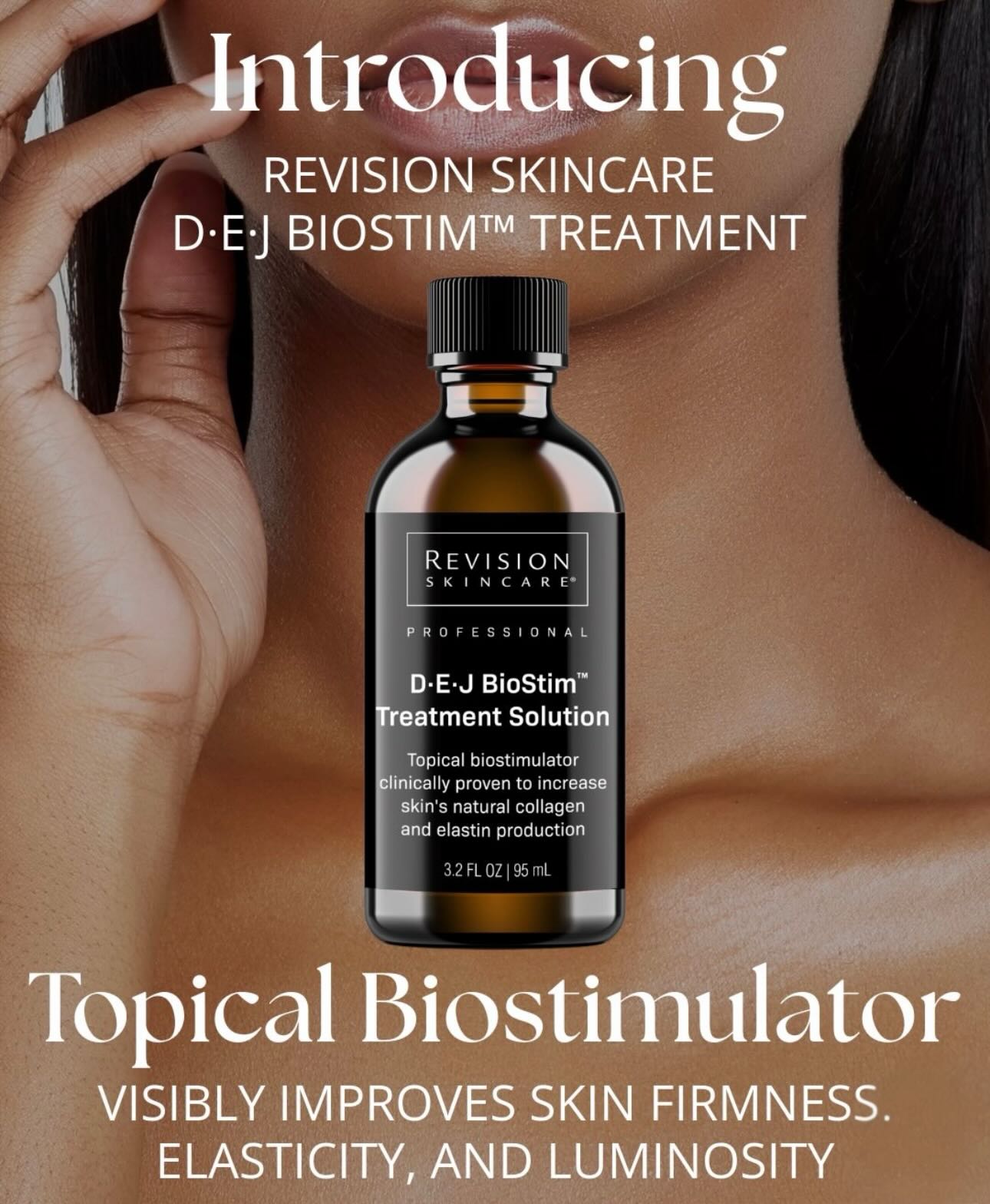 Introducing the NEW D·E·J BioStim™ Treatment at MedSpa Dublin
Lifted. Luminous. Needle-free.
This innovative professional treatment is designed to help boost your skin’s natural collagen and elastin production for visibly firmer, smoother, more radiant skin—without needles or downtime.
✔ Improves firmness & elasticity
✔ Enhances luminosity & hydration
✔ Suitable for all skin types & tones
✔ Perfect before special events or as part of your skin rejuvenation plan
Now available at MedSpa Dublin. Call or message us to learn more about this exciting new treatment and see if you’re a candidate.