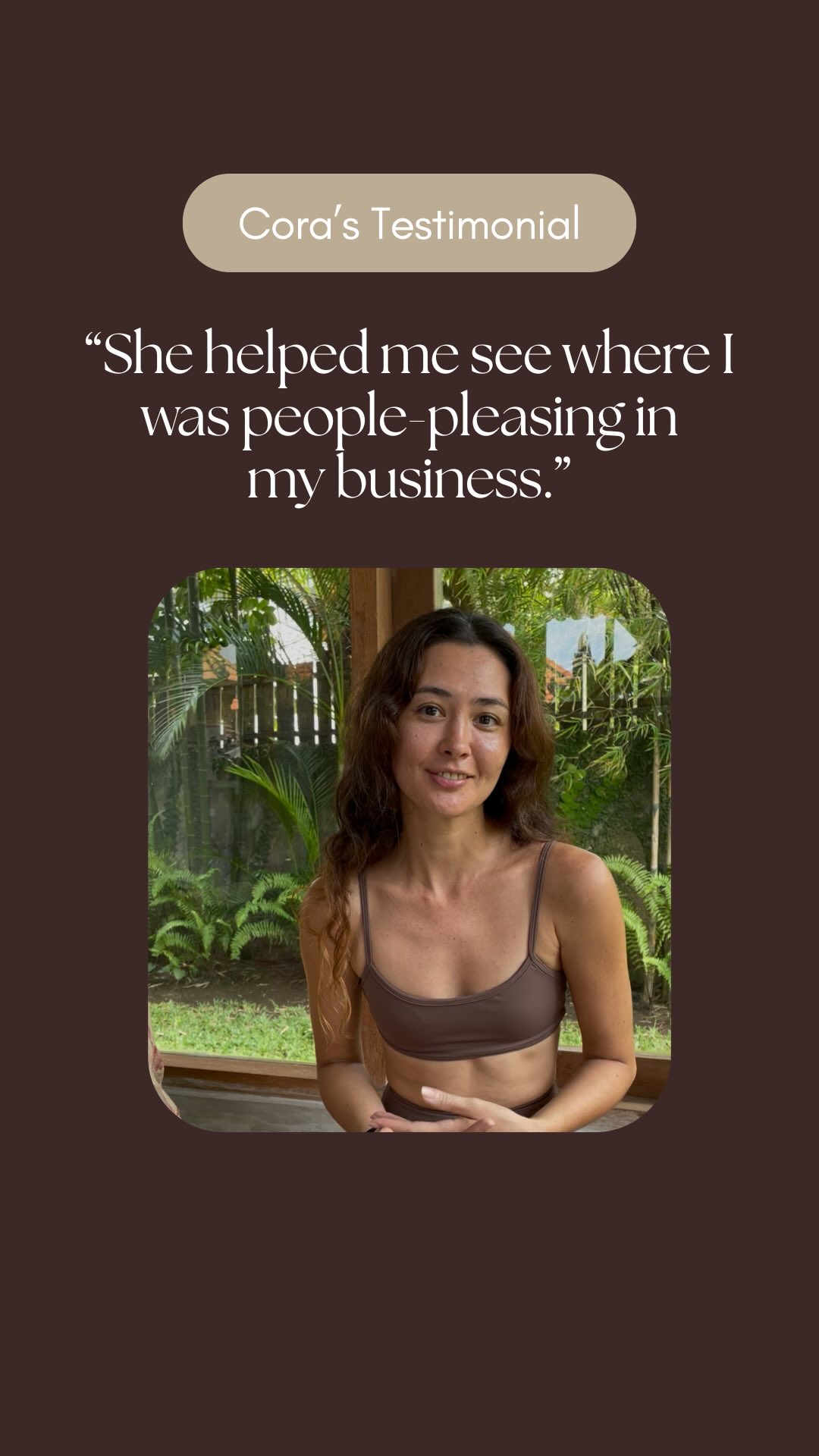 Patterns of people-pleasing can show up in different areas of our lives, including how we run a business.
With a recent client, we explored:
• How people-pleasing has been impacting different aspects of her business (from clients, to pricing)
• Strategies on how to meet the part of her who’s learnt to please with compassion
• A clear and intentional plan in case any patterns resurface
🎧 Listen to Cora’s experience on how she found coaching with me
If this is you right now …
👉🏼 Struggling to create healthy boundaries with clients
👉🏼 Procrastinating on launching an offer out of fear
👉🏼 Being indecisive or doubting pricing
👉🏼 Holding back from speaking confidently about your business
Book a call with me and let’s get you feeling clearer.
Link in bio.
❤️ Build a business from truth, not from fear.
.
.
.
#PeoplePleasing #PleasingToPower #PeoplePleasingRecovery #PeoplePleaser #PeoplePleasingNoMore