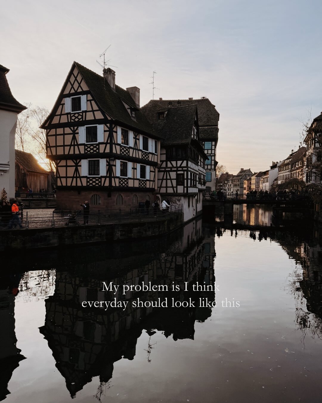 My problem is that I genuinely believe every day should include a cobblestone street, a mountain view, a riverfront stroll, and a leisurely meal outdoors.
Instead, real life keeps expecting things like emails, laundry, and grocery shopping.
Europe has completely ruined my standards.
One minute you’re wandering a charming village, lingering over lunch, and watching the world go by. The next, you’re sitting in your recliner after a day of work icing your feet.
If you ever find yourself scrolling through your camera roll wishing you were back at that café, that viewpoint, or that little street that wasn’t even on your itinerary, you’re not alone.
Tell me: what destination lives rent-free in your head long after you’ve returned home?