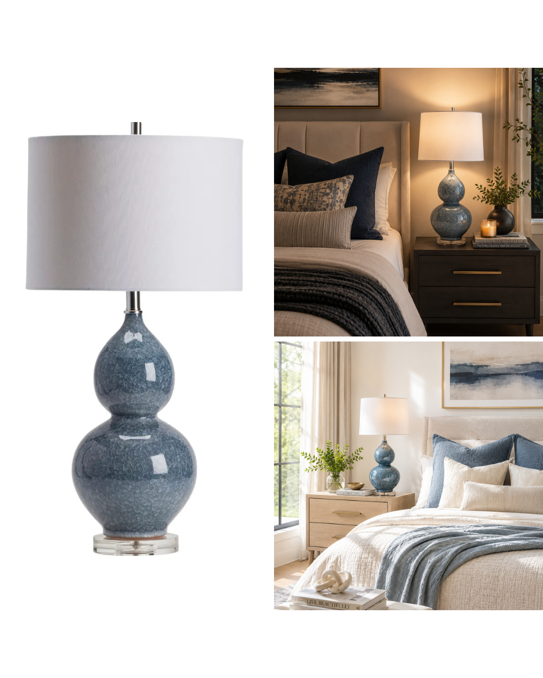 Proof that lighting can completely change the feeling of a room.
This blue lamp helps create a peaceful, cozy mood in one setting, perfect for reading, relaxing, or winding down. In another space, the same lamp feels bright, fresh, and invigorating, helping the room feel open, lively, and full of energy.
The difference isn't the lamp; it's how the lighting works with the surrounding colors, furnishings, and natural light to create a unique experience in each space.
At Jenny Lee Designs, we love helping clients select lighting that not only looks beautiful but also creates the atmosphere they want to enjoy every day.
#JennyLeeDesigns
#DowntownMonument
#InteriorDecor
#BedroomDesign
#HomeDecor