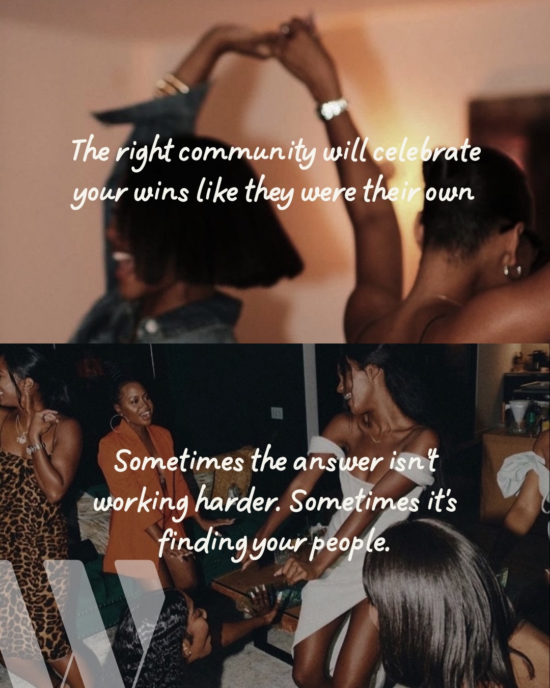 Stop scrolling for a second.🫶🏾
The right community will do more for your growth than another year of trying to figure it all out alone.
One conversation can change your life.
One connection can open a door.
One room can remind you who you are.
Never underestimate the power of finding your people. 🤎
Follow @womenfortheculture for sisterhood, community, and conversations that help women grow together.
#sisterhood #w4tc #communitysupport #sisterhoodovercompetition
