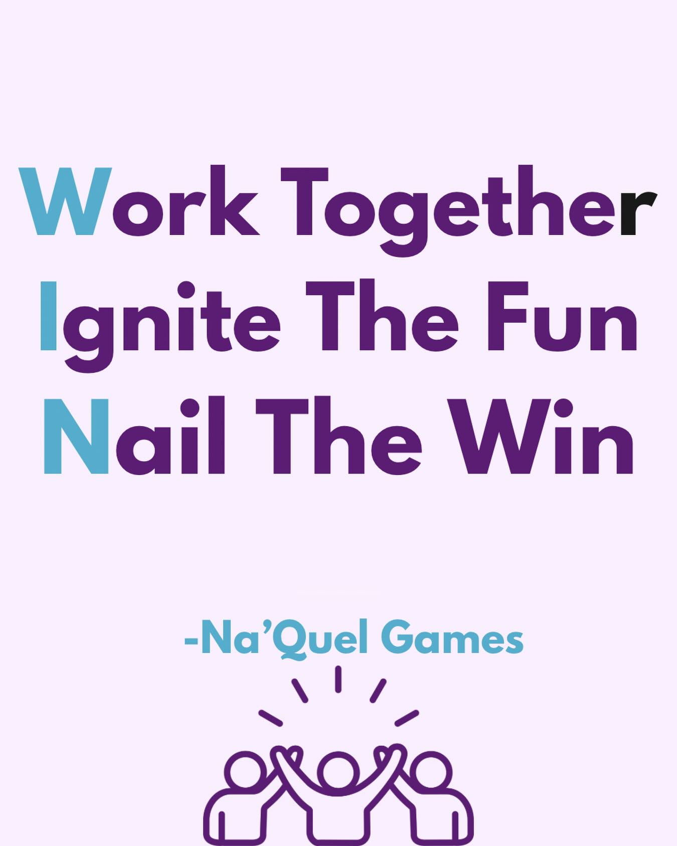 When you work as a team it brings fun and excitement!! it reminds us that we are destined for success.
#NaquelGames #FollowTheWinning
#TeamWork #TriviaGames
#PositiveMindset