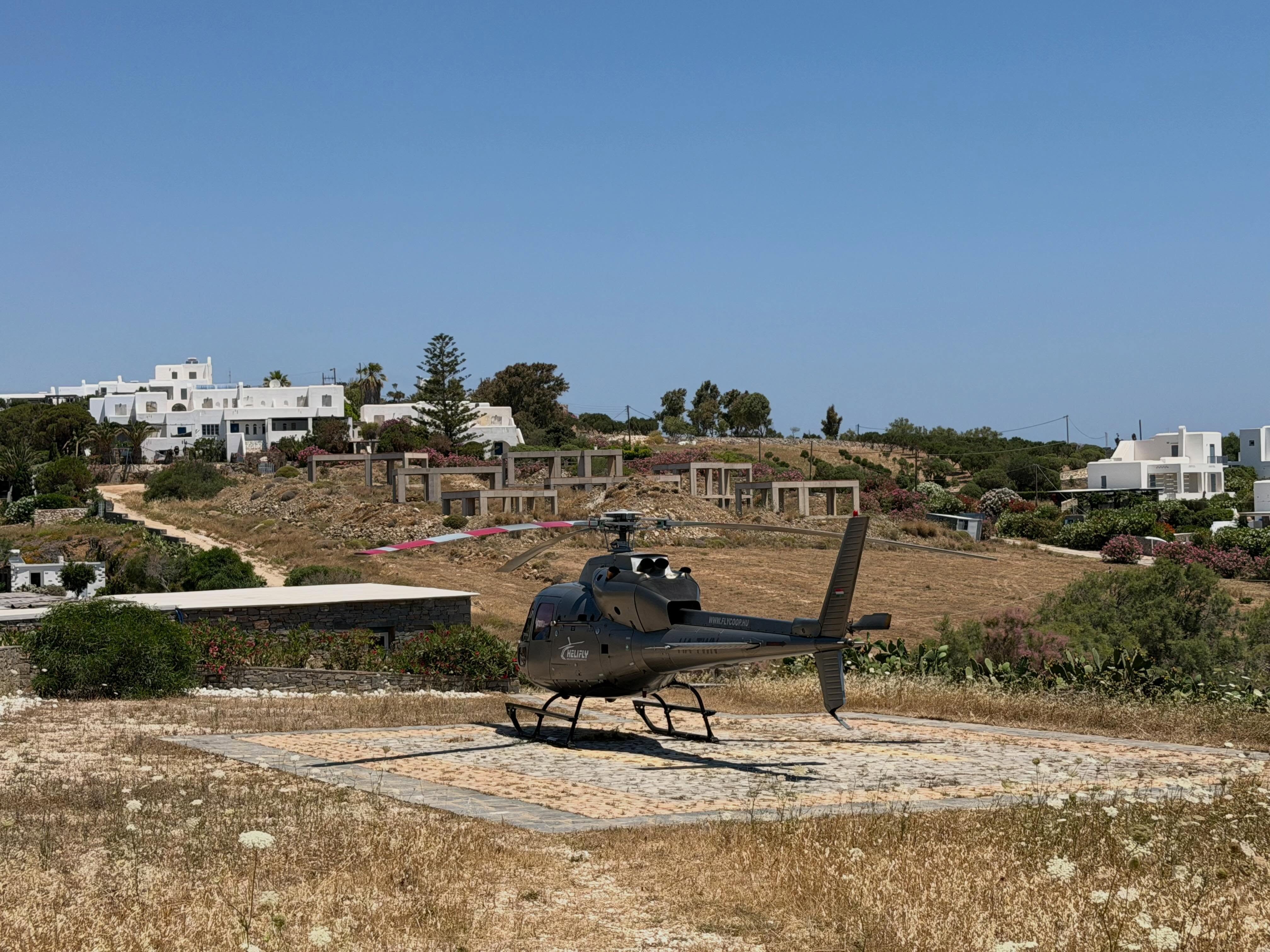 Paros: What an amazing Island 🏝️🚁 #heliflyhelicopterservice #paros #island #aegean #cyclades