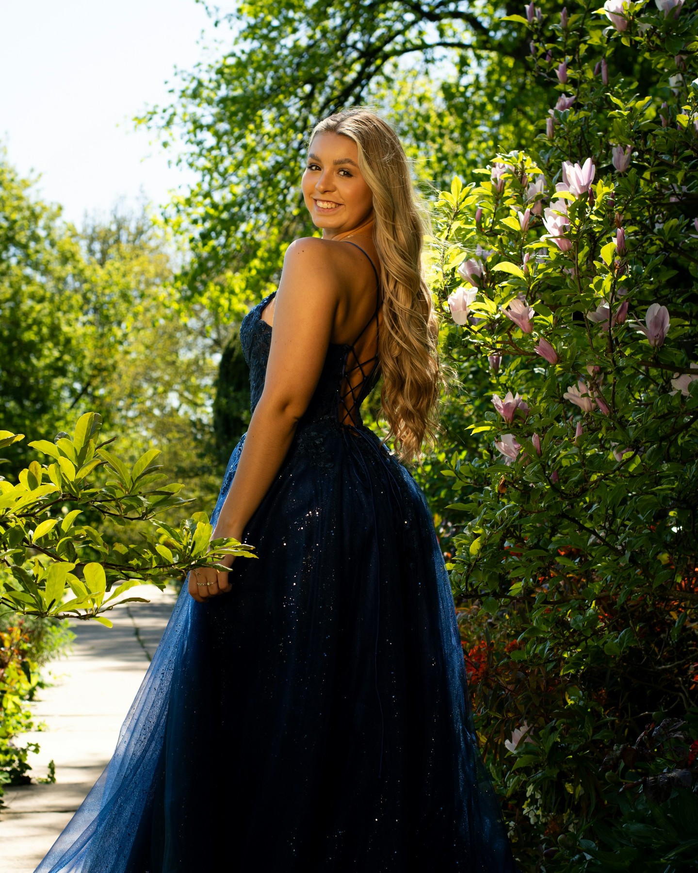 Our beautiful Leia dress in midnight 🤩
If you would like to try this beautiful dress on, come and visit us at Lily's Boutique Sheffield!
