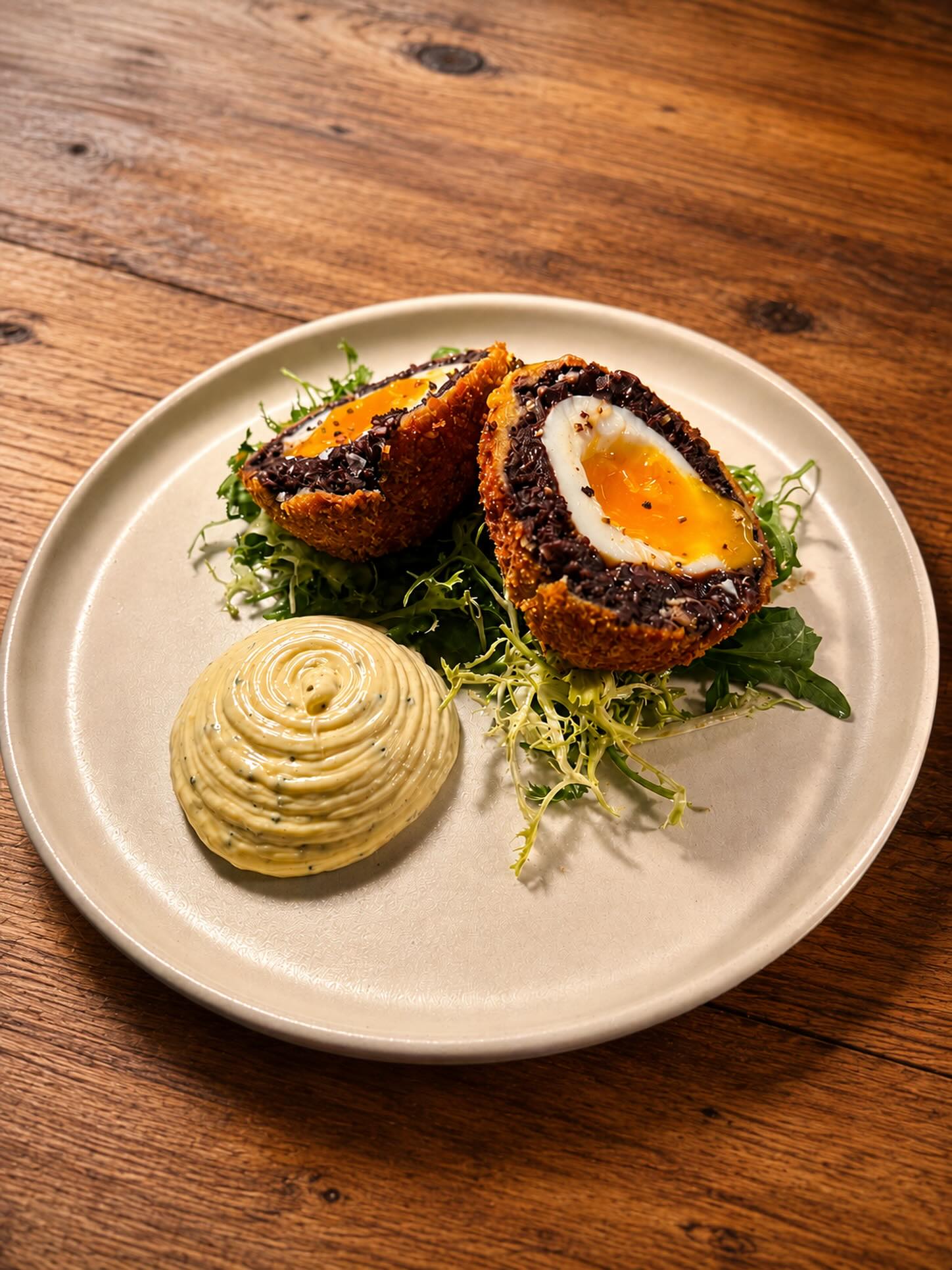 Black pudding Scotch egg
Available on this weekend’s specials!