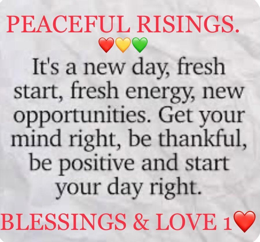 Grand rising one & all❤️💛💚🖤