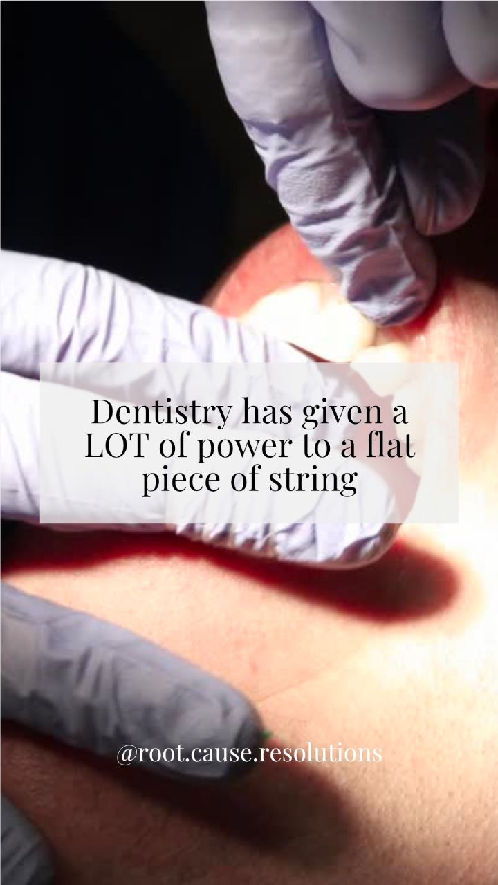 Dentistry has given a LOT of power to a flat piece of string.
And while flossing can absolutely play a role in oral health, the conversation to "just floss more" overlooks the complexity of the oral ecosystem.
Biofilm management is multifactorial, and we have to look at salivary flow, breathing patterns, diet, oral microbiome balance, periodontal status, inflammation, and systemic health, as it all influences outcomes.
For many patients, adjunctive strategies beyond traditional flossing, such as oral irrigation, antimicrobial therapies, tongue cleaning, airway optimization, remineralization support, and individualized home care protocols, provide additional benefits that support both oral and systemic health.
Better outcomes happen when we look beyond a single habit and address the whole patient.
✍️ What's your favorite home care adjunct?
#sleep #wholebodyhealth #oralhealthcare #prevention #dentistry