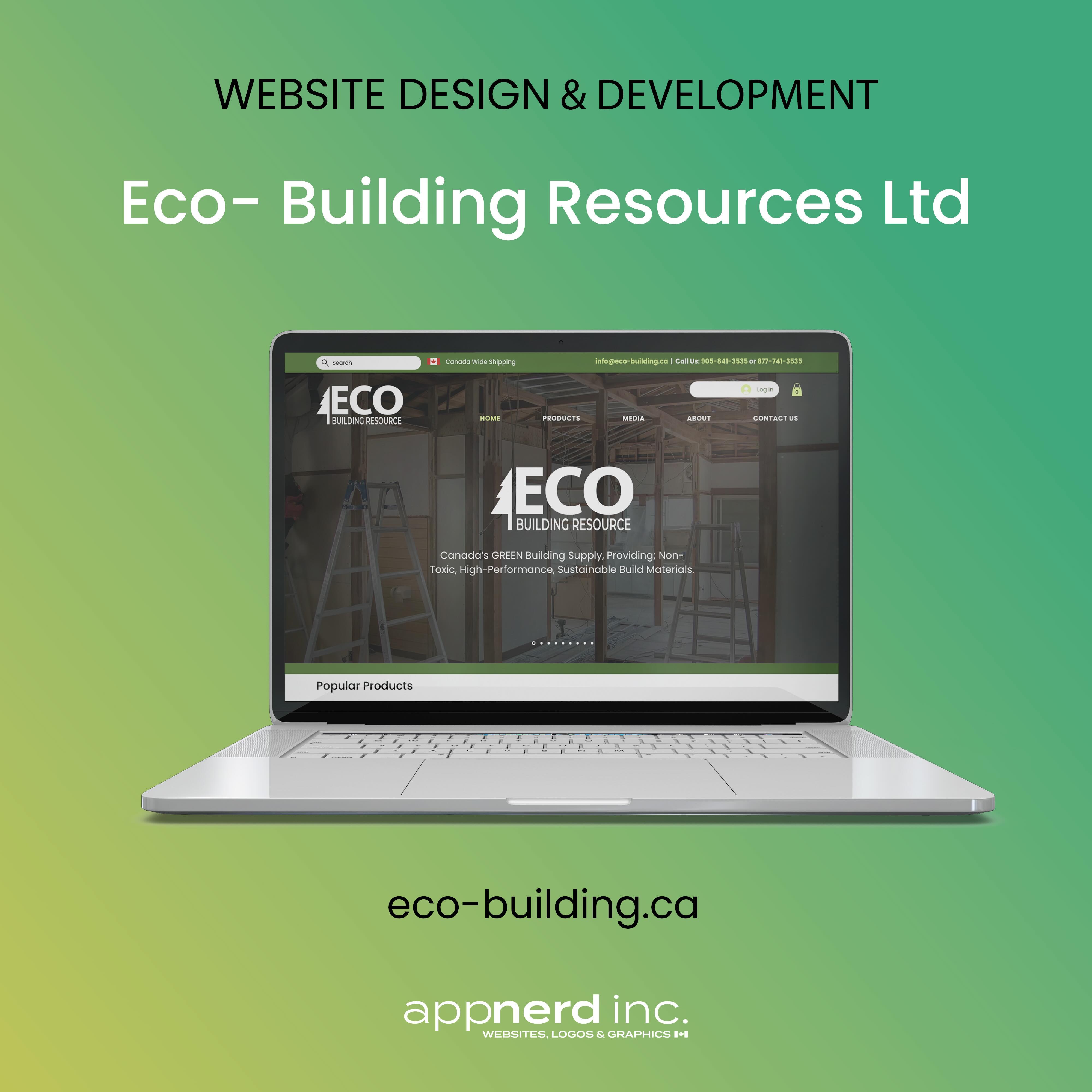 ✨ Website Launch Alert! ✨
We’re proud to unveil the new website for Eco-Building Resources Ltd, designed and developed by AppNerd Inc. 🌱💻
Eco-Building Resources is committed to providing sustainable, high-performance building materials that help create healthier homes and greener construction projects. Their new website was built to educate, inspire, and simplify the customer journey from product discovery to purchase.
🌿 Modern and eco-conscious design
📱 Mobile-friendly and fully responsive
⚡ Optimized for speed and usability
🏡 Built to support sustainable building solutions
👉 Explore the site: eco-building.ca
📩 Ready to transform your online presence? Let’s create a website that helps your business grow.
#WebsiteLaunch #WebDesign #SustainableBuilding #GreenConstruction #EcoFriendlyBusiness BuildingMaterials CustomWebsite ResponsiveDesign AppNerdInc WebsiteDevelopment CanadianBusiness DigitalMarketing BusinessGrowth WixStudio WebDevelopment SustainableLiving ConstructionIndustry