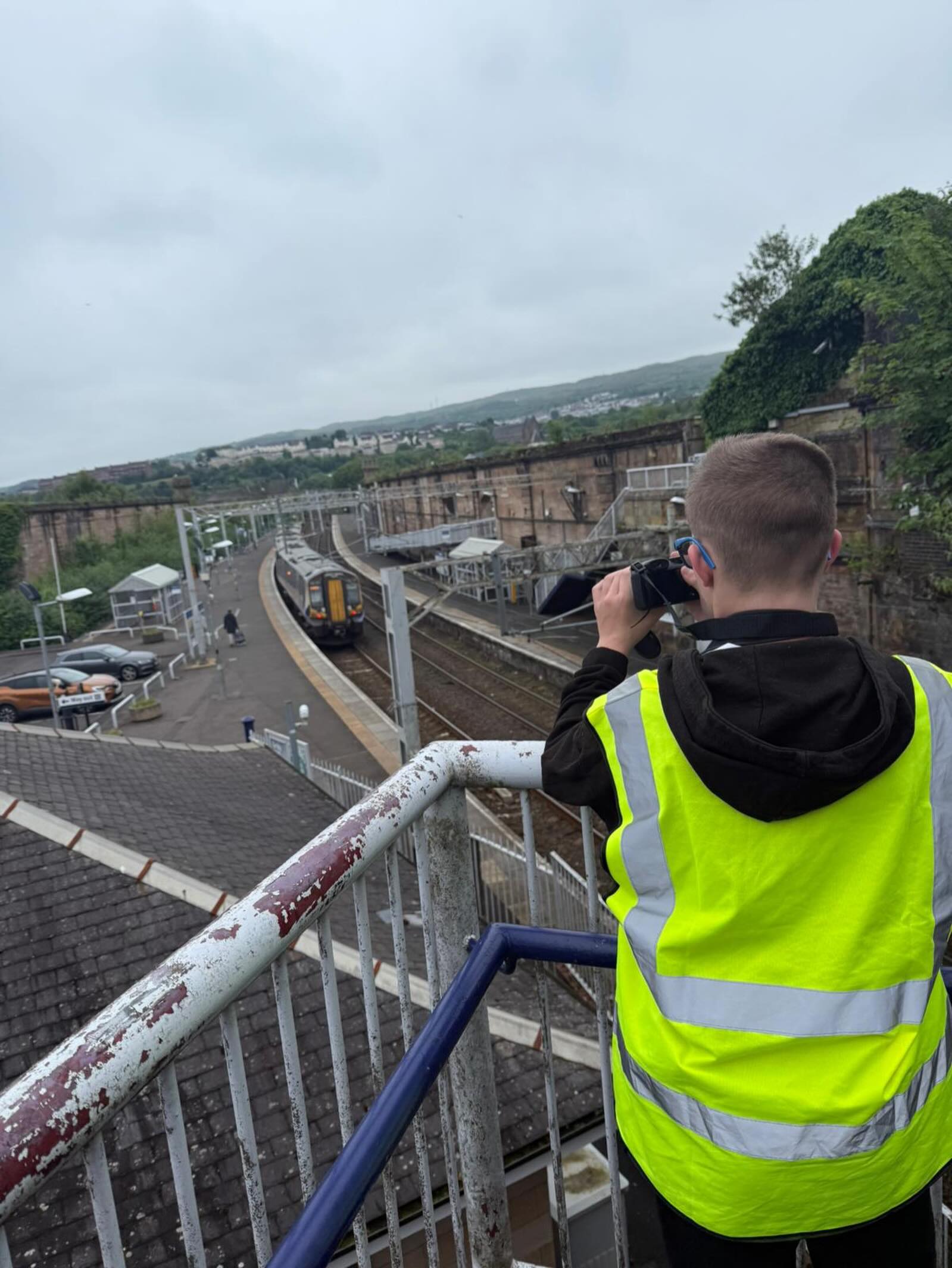 Maison enjoyed #photography at Greenock Central Station today #trains #trainphotography #outdoorlearning