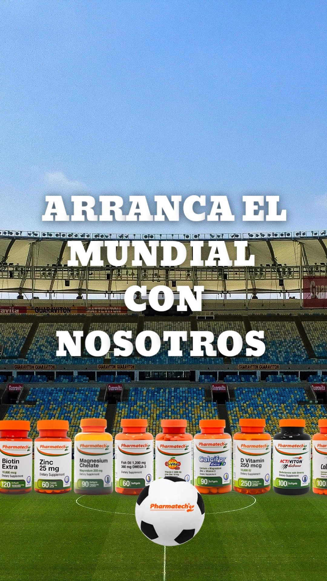 La fiebre del mundial llego y nosotros tenemos la energía para vivirla al máximo! ⚽😍⚡️
Visitanos en www.mesientobien.com y en Amazon.com y descubre nuestra amplia variedad de productos y elige los que mejor se adaptan a tu día a día.
Con Pharmatech®… me siento bien.✅
**Esta declaración no ha sido evaluada por la Administración de Alimentos y Medicamentos. Este producto no está destinado a diagnosticar, tratar, curar ni prevenir ninguna enfermedad.
------------------
World Cup fever is here, and we’ve got the energy to enjoy it to the fullest! ⚽😍⚡️
Visit us at www.mesientobien.com and on Amazon.com, discover our wide variety of products, and choose the ones that best fit your daily life.
With Pharmatech®… I feel good.✅
**This statement has not been evaluated by the Food and Drug Administration. This product is not intended to diagnose, treat, cure, or prevent any disease.
#wellness #pharmatechusa #mesientobien #Bienestar