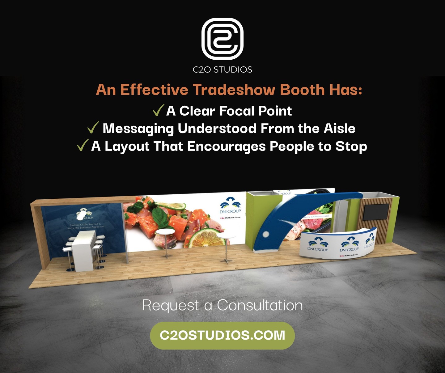 One thing we see every year at tradeshows is companies investing heavily in exhibiting, only to end up with a booth that blends in with everything around it.
Usually, it comes down to one of three things:
โข No clear focal point
โข Messaging that's hard to understand from the aisle
โข A layout that doesn't naturally encourage people to stop
Let's help you get the most out of your investment in this year's conventions!
Request a Consultation:
๐(313) 207-7614
๐link in bio
#TradeShowBooths #ExhibitDesign #BoothDesign #ExhibitBuilder #ExhibitDetailing #ExhibitProduction #BoothMarketing #EventStrategy #BrandVisibility #Consultation #ConventionSuccess #MarketingTips #TradeshowTips #EngageYourAudience #C2OStudios #InvestInYourBrand ๐โจ