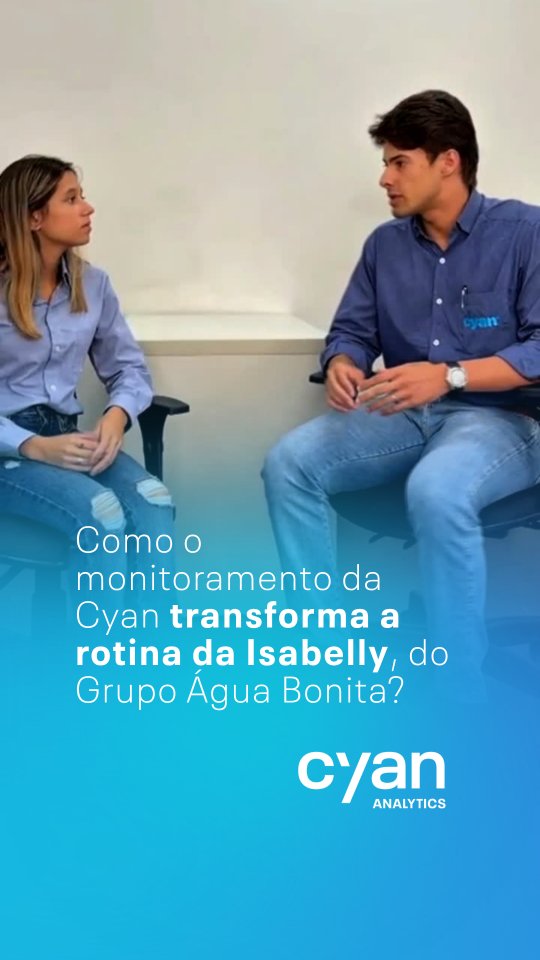 Quando a tecnologia encontra a operação, os resultados aparecem no campo. 🌱🔥
Nada melhor do que ouvir de quem vive essa realidade todos os dias.
Neste depoimento, a Isabelly, analista de COA do Grupo Água Bonita, compartilha como a Cyan tem apoiado na tomada de decisão e no monitoramento para trazer mais agilidade e segurança às operações.
Obrigado pela parceria e confiança. Seguimos juntos transformando dados em ação. 🚀
#Cyan #Agro #TecnologiaNoCampo #Monitoramento