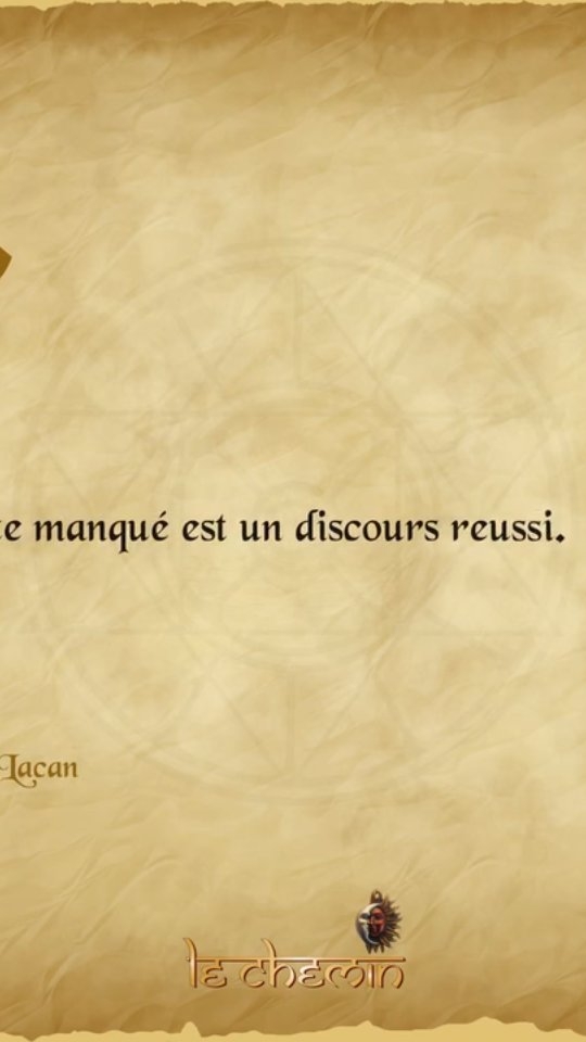 🔸La Voix Cachée de l'Être ◼️
Un mot qui fourche, un lapsus, un oubli... Notre mental y voit une simple maladresse. Pourtant, l'inconscient ne se trompe jamais.
Pour Jacques Lacan, tout acte manqué est en réalité un discours réussi. C'est la vérité de notre être profond qui utilise l'équivoque et le double sens pour contourner nos filtres et s'exprimer enfin.
Déchiffrer ces confessions déguisées est le premier pas vers une libération réelle.
➡️ Identifiez vos blocages profonds avec notre accompagnement spirituel personnalisé.
#Inconscient #Lacan #Psychanalyse #Verbe #Equivoque #Sagesse #Transformation #Conscience #Eveil #LeChemin