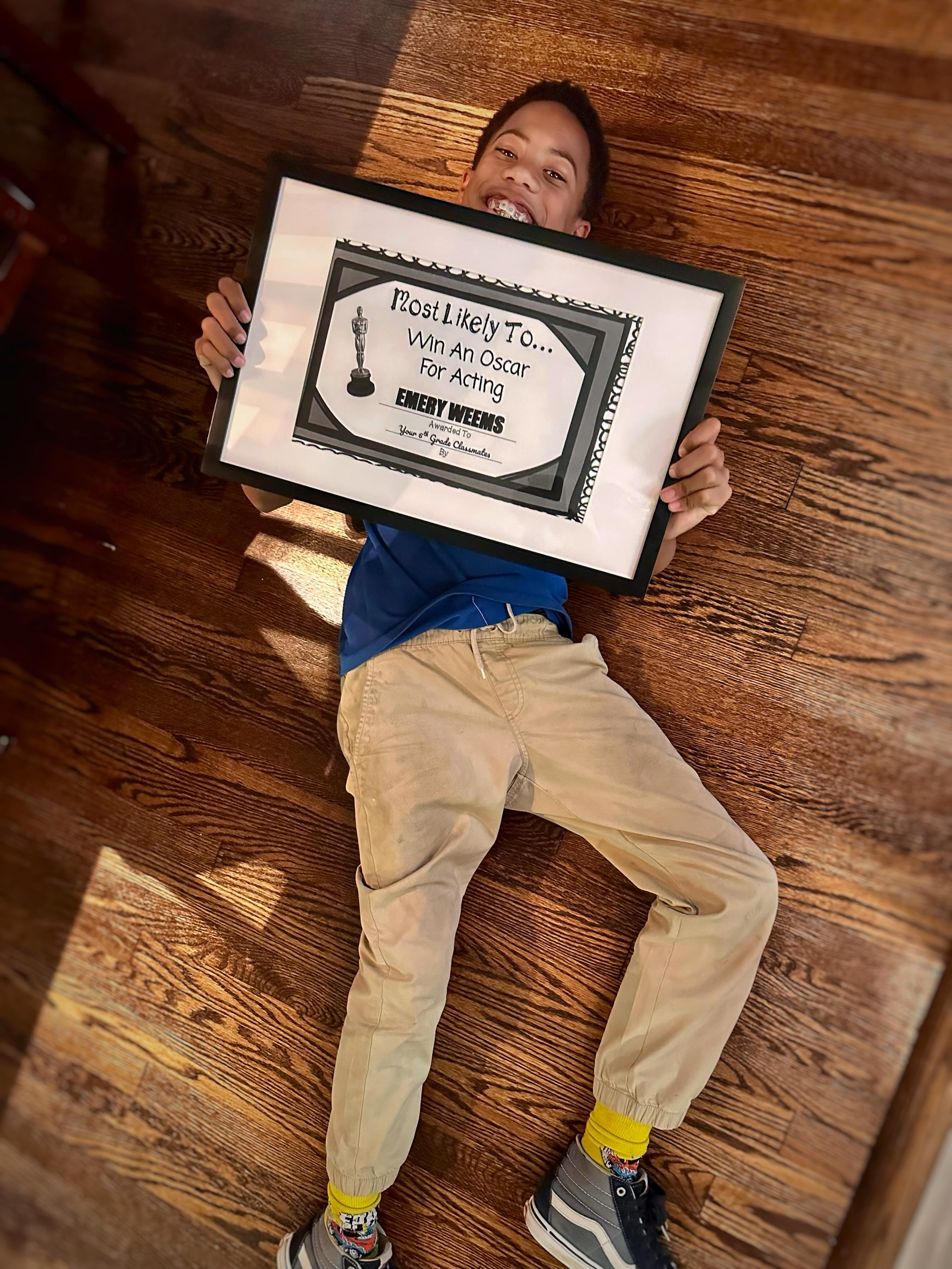 My son’s 6th grade class voted him “Most Likely to Win an Oscar.” 🎭🏆
And listen…
I appreciate the confirmation, but I’ve been telling y’all this for years!😂
Still, the night before the ceremony, I reminded him:
Awards don’t create gifts. They simply recognize them. What matters most is knowing who you are whether the room applauds or not.
But today?
Today, I’m just a proud mama bragging on her baby. 🤎
Congratulations, #MyAmir. The future looks bright. ☀️😎🏆💛
Move over, Michael B. Jordan. Baltimore’s coming. 😂
#mythreesons❤️❤️❤️
#dionnejoynerweems
#thatpart
#mybmore