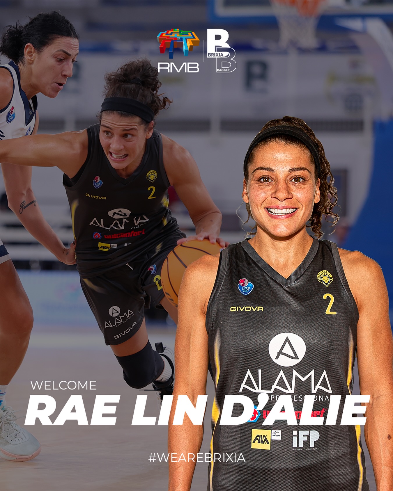 𝙎𝙏𝘼𝙂𝙄𝙊𝙉𝙀 𝟮𝟬𝟮𝟲-𝟮𝟳 🏀
Ci sono annunci che non hanno bisogno di grandi presentazioni.
Ci sono nomi che parlano da soli.
Brixia Basket è orgogliosa di annunciare che Rae Lin D’Alie sarà la nuova playmaker e capitano biancoblù per la stagione 2026-2027 🤍💙
Nel corso della sua straordinaria carriera ha vestito le maglie di alcune delle più importanti realtà del basket italiano, conquistando trofei e riconoscimenti individuali, affermandosi come una delle playmaker più iconiche e vincenti della sua generazione.
Protagonista assoluta anche con la Nazionale Italiana 3x3, di cui è stata per anni il volto simbolo e il punto di riferimento, rappresentando l’Italia nelle più prestigiose competizioni internazionali e contribuendo in modo determinante alla crescita del movimento azzurro.
Esperienza, leadership, talento e una mentalità vincente costruita in anni di basket ai massimi livelli. Una giocatrice capace di guidare il gruppo dentro e fuori dal campo, mettendo ogni giorno al servizio della squadra qualità, energia e personalità.
Da oggi, la regia è nelle sue mani.
Benvenuta a Brescia. 🔥
#wearebrixia