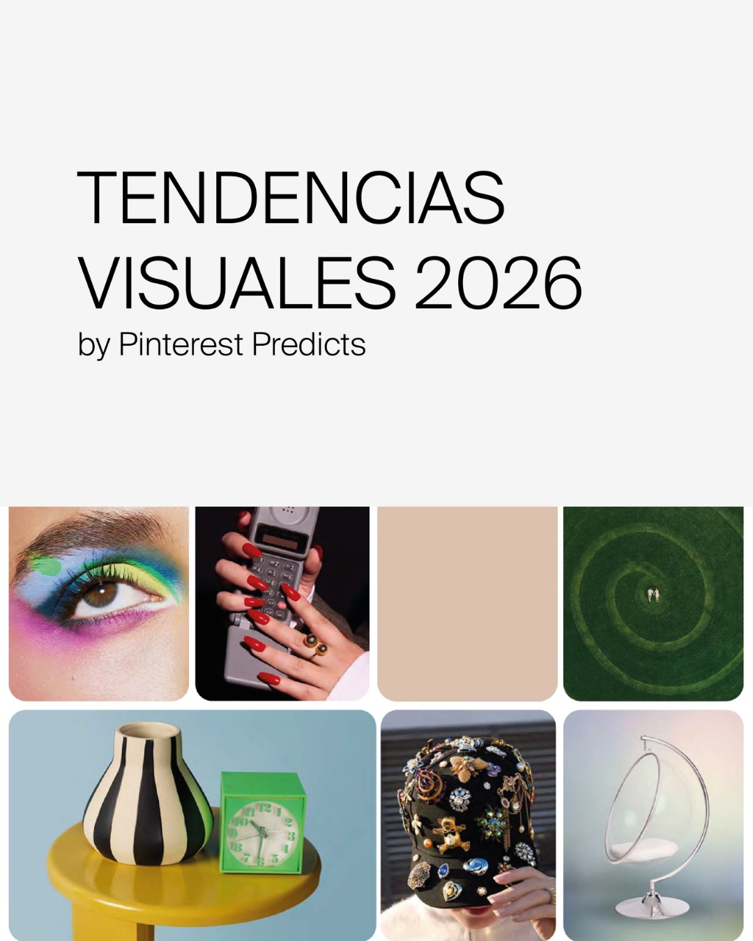Lo que hoy inspira búsquedas, mañana define campañas.
Cada año, millones de búsquedas revelan hacia dónde se mueve la cultura visual. Y en 2026, las tendencias hablan de universos oníricos, maximalismo, teatralidad, romanticismo y experiencias que apelan a todos los sentidos.
Te compartimos algunas de las tendencias del reporte de predicciones 2026 de @pinterest