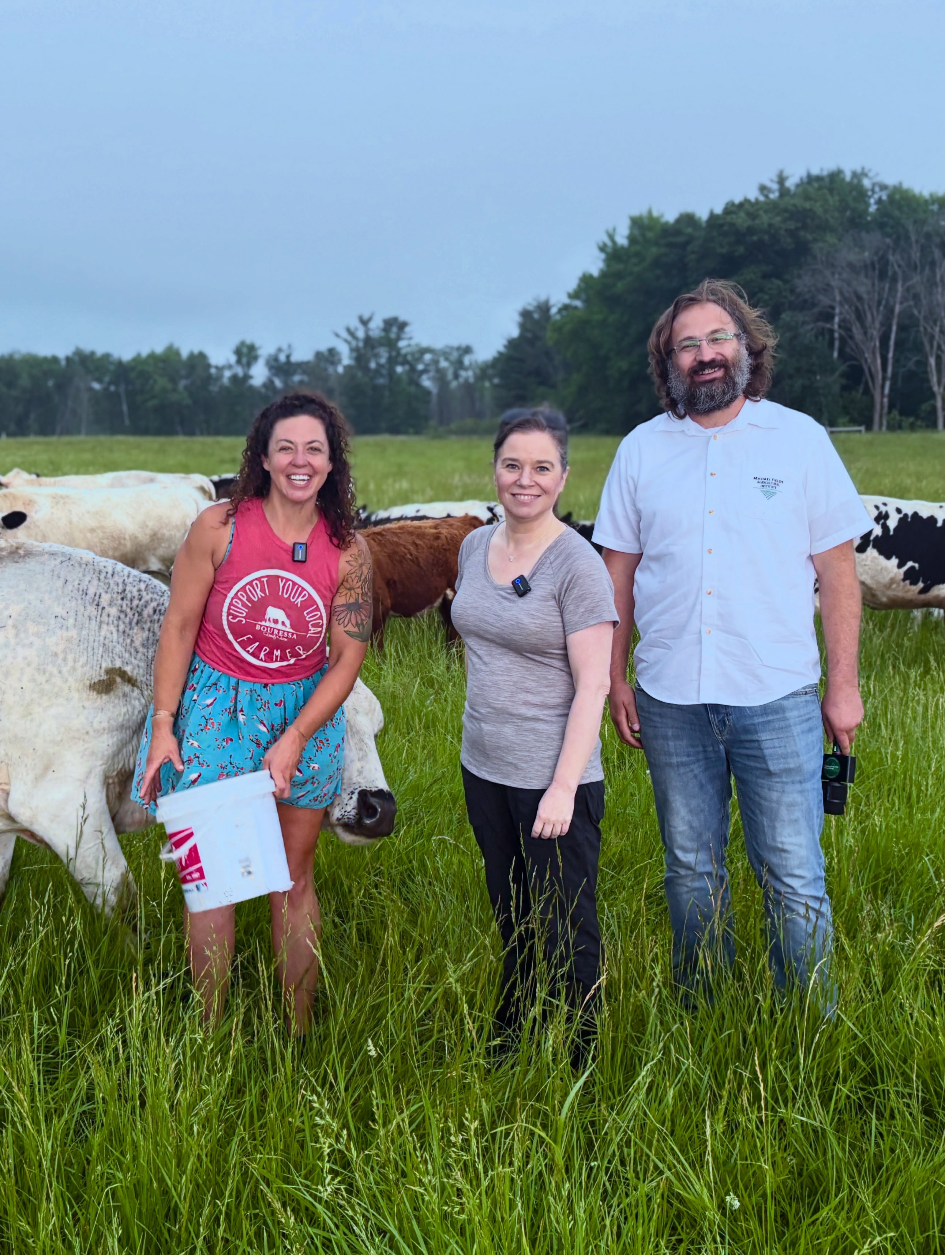 Did you know it’s Election Season in Wisconsin? That’s right - there is a primary race for the Governor’s seat on August 11, so Michael Fields Agricultural Institute staff are out in the field connecting candidates to farmers for tours and discussions about agricultural and community priorities.
Yesterday morning we were at @bouressafamilyfarming with our frequent collaborator Rachel Bouressa in New London for a conversation with @saraforwi - Lt. Governor Sara Rodriguez. MFAI Policy Director Chuck Anderas facilitated the visit, and asked a series of questions he will put to all the candidates in the next few weeks:
-What specific action would you take as Governor to address the challenges and opportunities facing this farm/farmer?
-How can state policy better support farmers who are improving soil health, water quality, and conservation while remaining economically viable?
-What tools, investments, or programs would you prioritize to help farms become more resilient to floods, droughts, heat, and other weather extremes?
-How would you ensure renewable energy development creates benefits for farmers and rural communities while respecting local concerns?
-What do you see as the shared political interest between urban and rural Wisconsin? What will it take to build trust across communities?
-How can Wisconsin improve water quality while maintaining strong family farms and rural economies?
-What should Wisconsin do to ensure that the next generation can afford to farm and succeed in agriculture?
-What’s one issue where you believe farmers, conservation advocates, rural residents, and urban residents are already on the same side? How would you build on that shared interest as Governor?
What else should we be asking? Stay tuned for more on our Candidate Education Summer Farm Tour! Sign up for our newsletters and action alerts to learn about what farmers are saying and how the candidates respond: michaelfields.org/connect