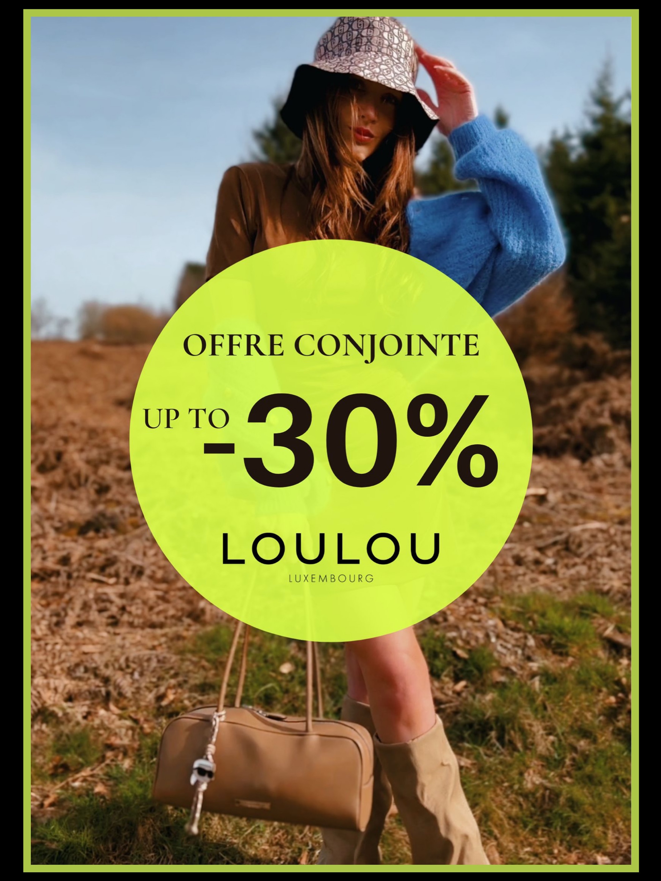 Profitez de notre offre conjointe jusqu’à -30%* et trouvez votre prochain coup de cœur en boutique.
🤍 À très vite chez LOULOU.
*Voir conditions en magasin.
#LOULOU #loulouluxembourg #offreconjointe #premiumshopping #luxembourg