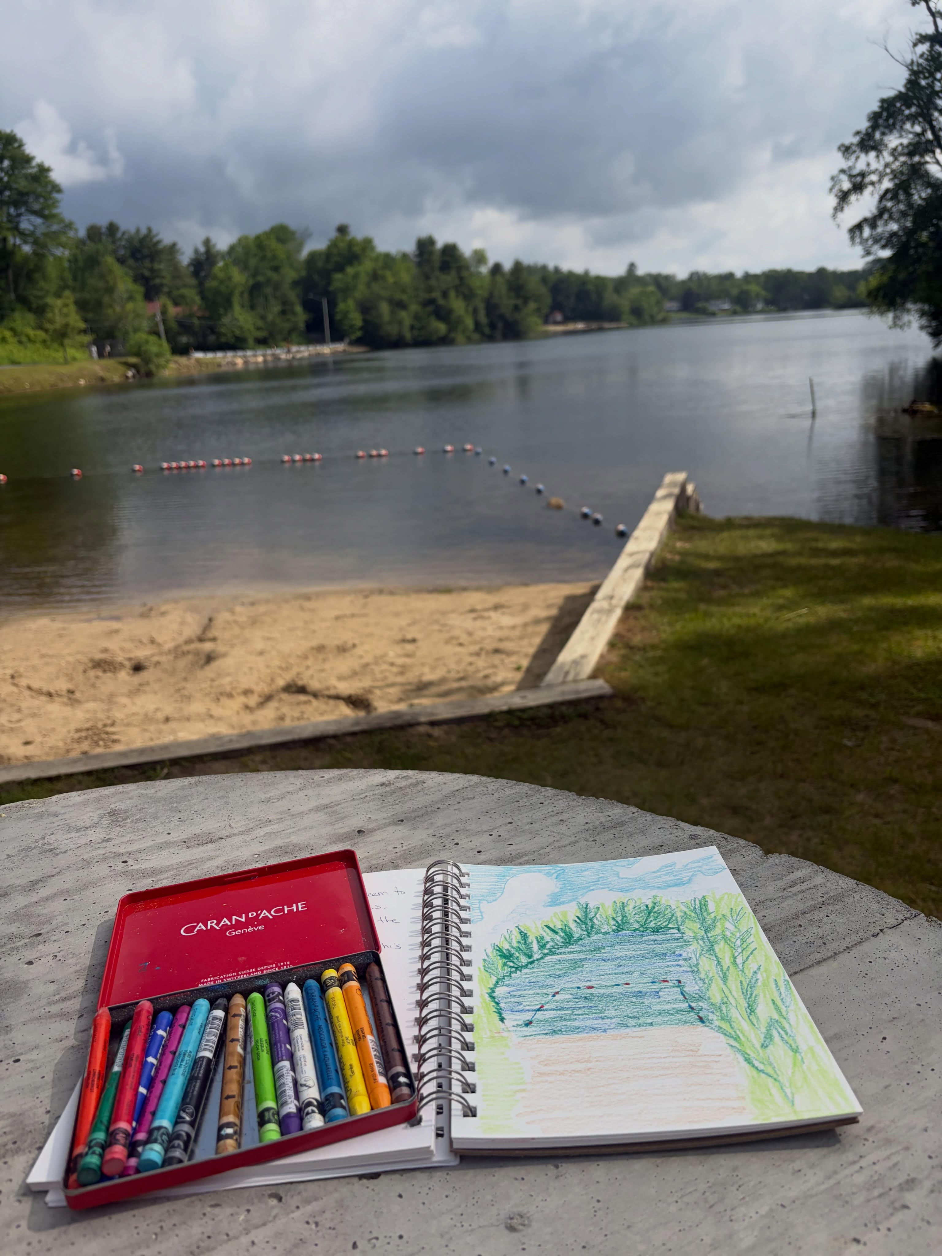 Thought I needed to stay home and get ready.
Turns out I needed an hour by the lake.