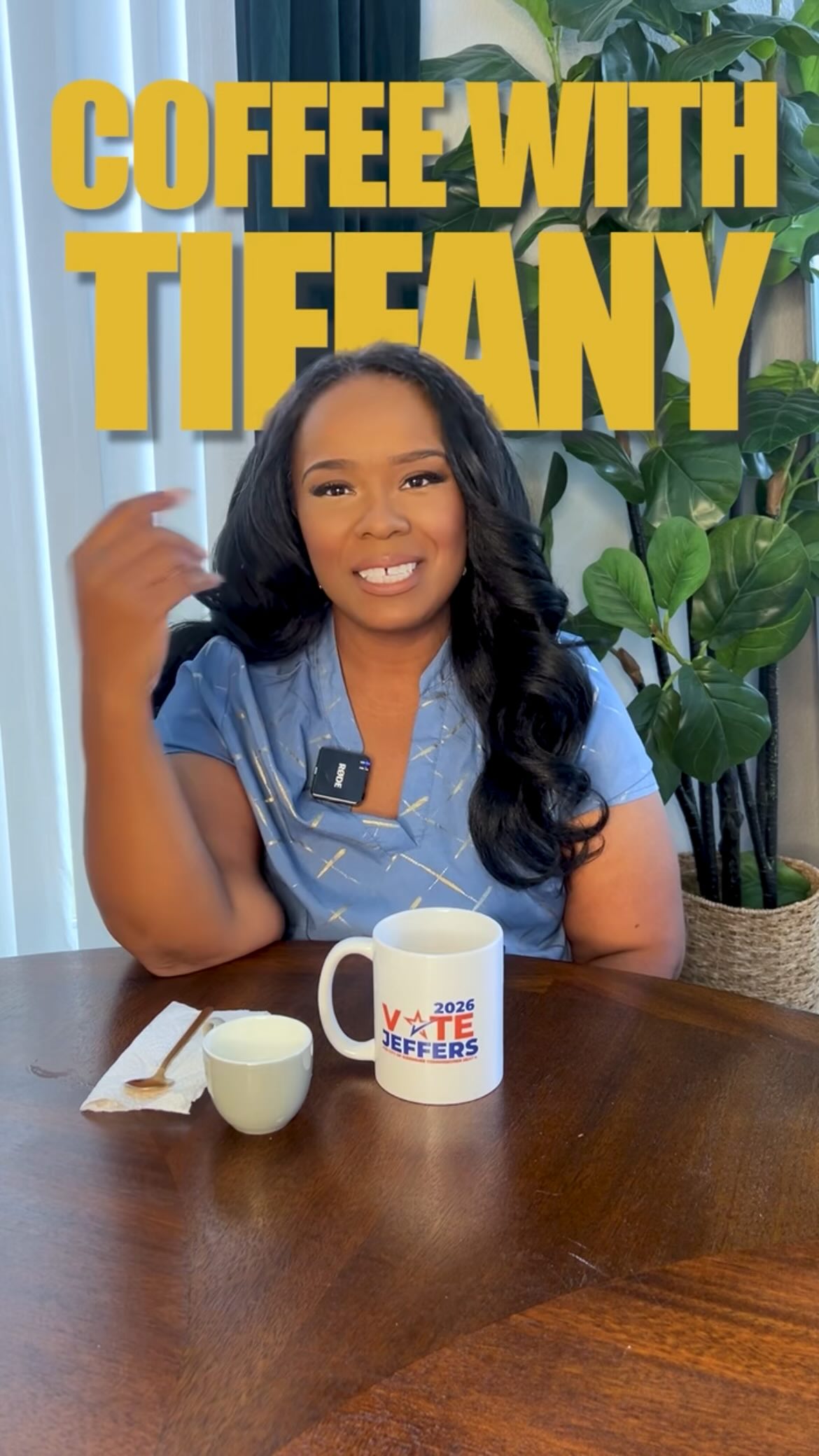 Welcome to Coffee with Tiffany. ☕️
I wanted to start this series by sharing why I’m running for Kissimmee City Commission Seat 4.
For me, this campaign is about doing the work to help our city move forward in a way that includes all of us.
I’m running because I believe Kissimmee’s future should be shaped by the people who call it home.
Political advertisement paid for and approved by Tiffany Jeffers, Candidate for Kissimmee City Commission Seat 4.
#kissimmee #tiffanyjeffers #florida #floridavoters #wearekissimmee