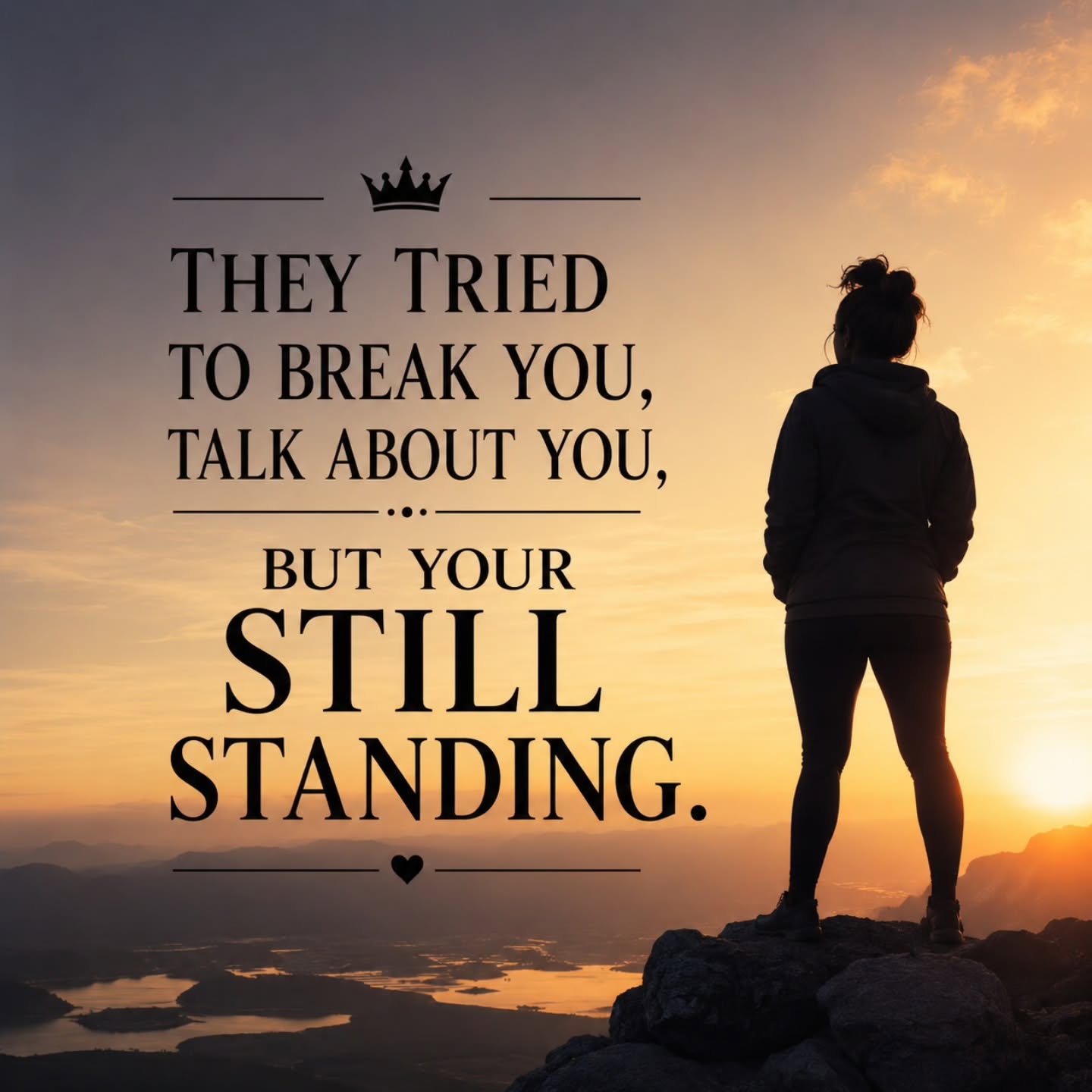 Not everyone will celebrate your growth. Some people will misunderstand you, judge you, or try to tear you down because your strength reminds them of their own insecurities. They may talk behind your back, question your worth, or hope you give up.
But look at you.
You're still here. Still fighting. Still moving forward despite every setback, every rumour, and every obstacle placed in your path. The fact that you're still standing is proof that what was meant to break you only made you stronger.
Keep going. Your resilience speaks louder than their words ever will. 🌿✨