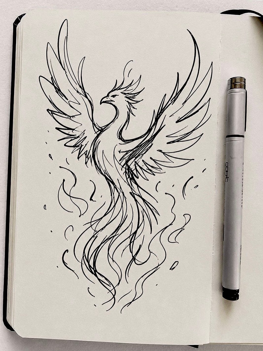 Quick morning sketch ✍️💨
Prompt 2 June: #phoenix
Host: @artistryink_challenge 🖤
Created by: @silvana_blackink_art
#artistryinkchallenge2026 #artistryinkchallengejune2026 #artistryinkchallengephoenix #quicksketch