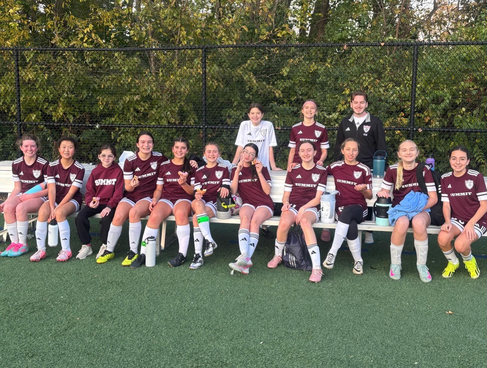 Here are messages from Parma Head Coach Kieran Moss and Brad Wilson, parent manager (2023-2025). Also thanks to most recent parent manager Ryan Mottesheard. Parma earned a nice come-from-behind tie Sunday to conclude the team’s SSC journey.
“I’m very proud of this team, not only for their performances throughout the season, but also for the lovely people that they are. This group always showed up on time with a great attitude, good vibes, and even better effort. These are the things that extend beyond the soccer field and will transfer into whatever the girls decide to pursue in the future. I have no doubts that they will be successful.
It has been an honor and privilege to coach this team! Best of luck in the future!” -Coach Kieran
“Parma has been such a special team to watch over the years. The girls always worked hard, supported one another, and most importantly had fun every time they stepped on the pitch. We saw many terrific players come and go across the seasons, and each and every one brought the same enthusiasm for the game and competitive spirit. The amount of growth—both individually and as a unit—was wonderful to see, and it is a credit to the girls and all of their terrific coaches (Tommy, Alex, Kieran and Dave).
It’s sad to see this chapter come to an end, but the memories and bonds that Parma created will last. I wish the girls all the best in soccer and in life beyond the game in the years ahead.” — Brad Wilson