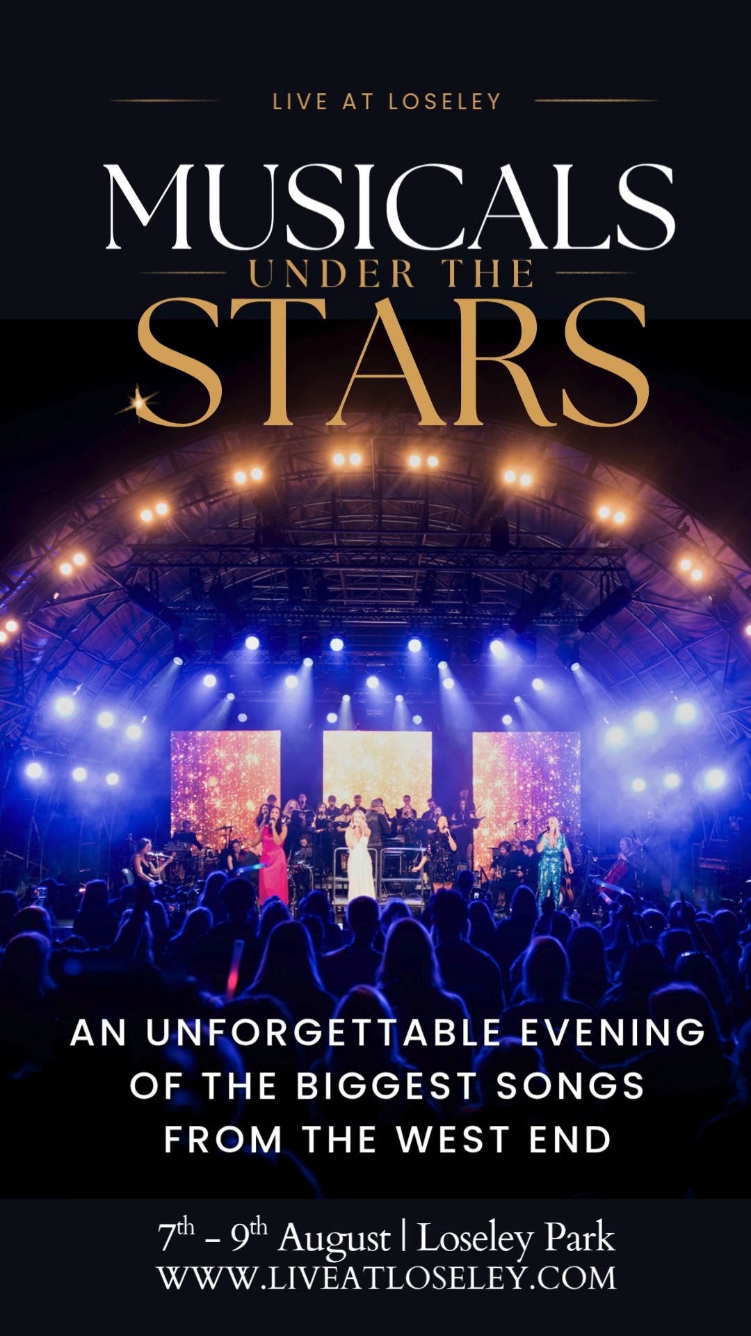 Michael has a special message for everyone joining us at Musicals Under the Stars on Saturday 8th August.
Get ready for an unforgettable evening of musical theatre favourites, featuring songs from Footloose, Les Misérables, Wicked and many more, performed live beneath the summer sky in the stunning grounds of Loseley Park.
With incredible West End talent, spectacular production, delicious food and drink, and a breathtaking firework finale, this promises to be one of Surrey's most magical summer evenings.
🎭 Musicals Under the Stars
📅 Saturday 8th August 2026
📍 Loseley Park, Surrey
Tickets are selling fast - secure yours today.
#MusicalsUnderTheStars #LiveAtLoseley #MichaelAuger #WestEnd #MusicalTheatre #Wicked #LesMiserables #Footloose #SurreyEvents #Guildford #OutdoorTheatre #LiveMusicSurrey #ThingsToDoInSurrey #SummerEvents #LoseleyPark
