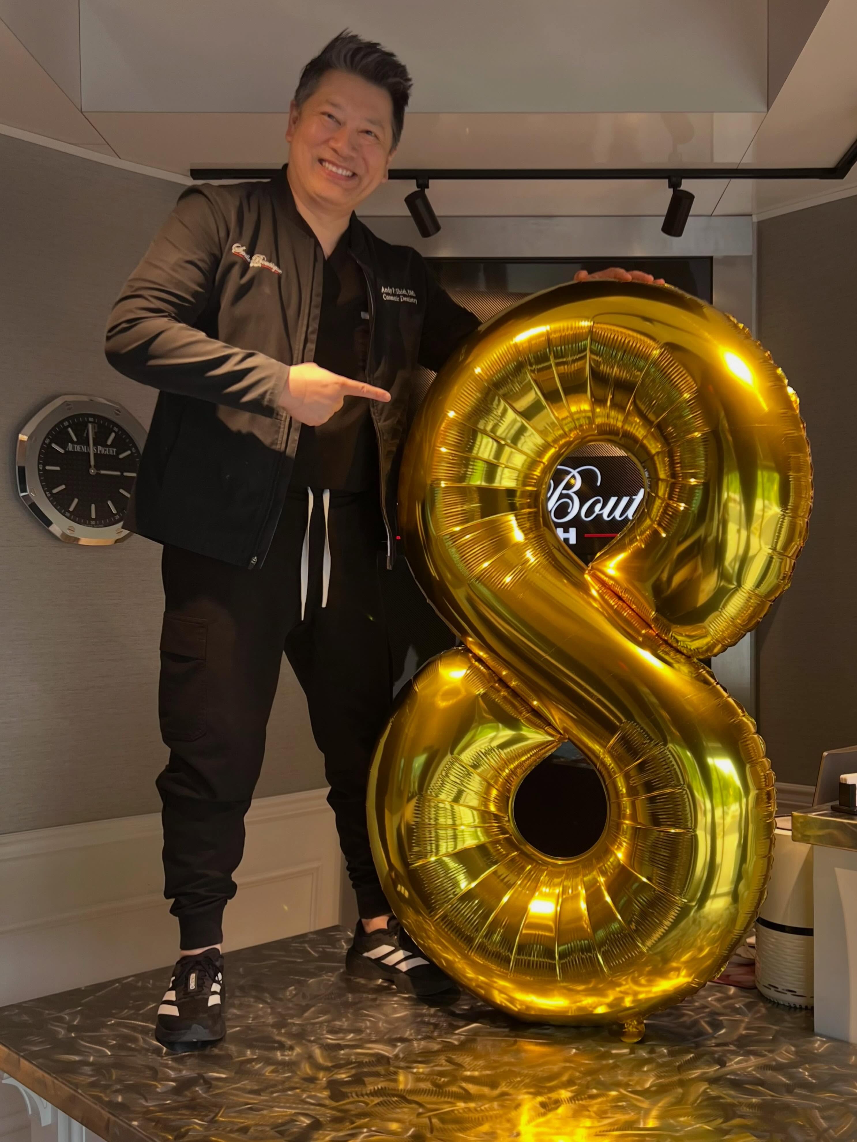 It’s been 🎱 years!
Been making people smile for 🎱 years!
Yup, been having a lot of fun for 🎱 years!
To those smiles that I’ve transformed in the last 🎱 years, “Thank you!” I hope you’re still loving your smile and that you’re showing that sexy smile off everyday! 🤩
#Grateful #Wow #SmileWithConfidence #CantStop #WhosNext