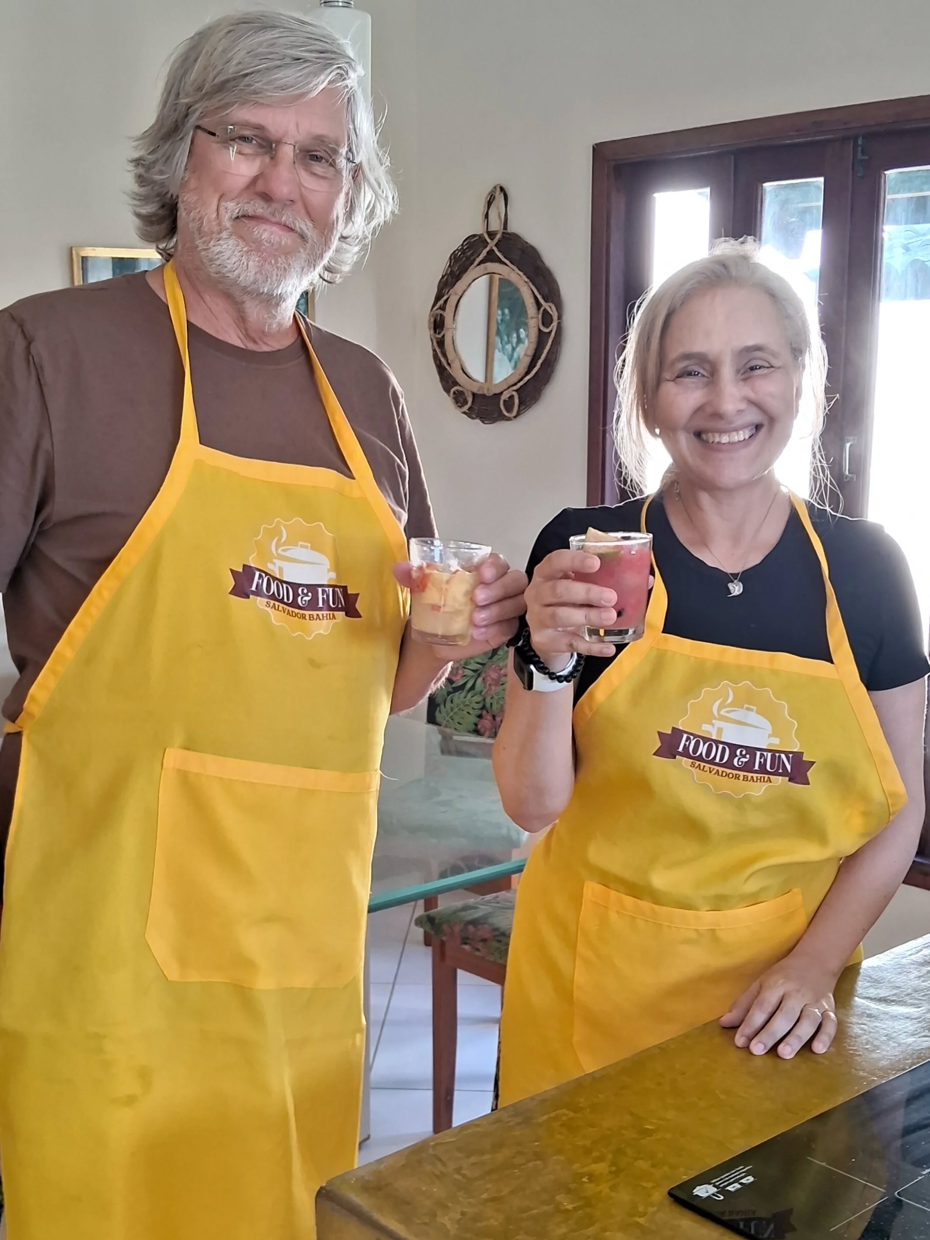 Cheers to the meal cooked
