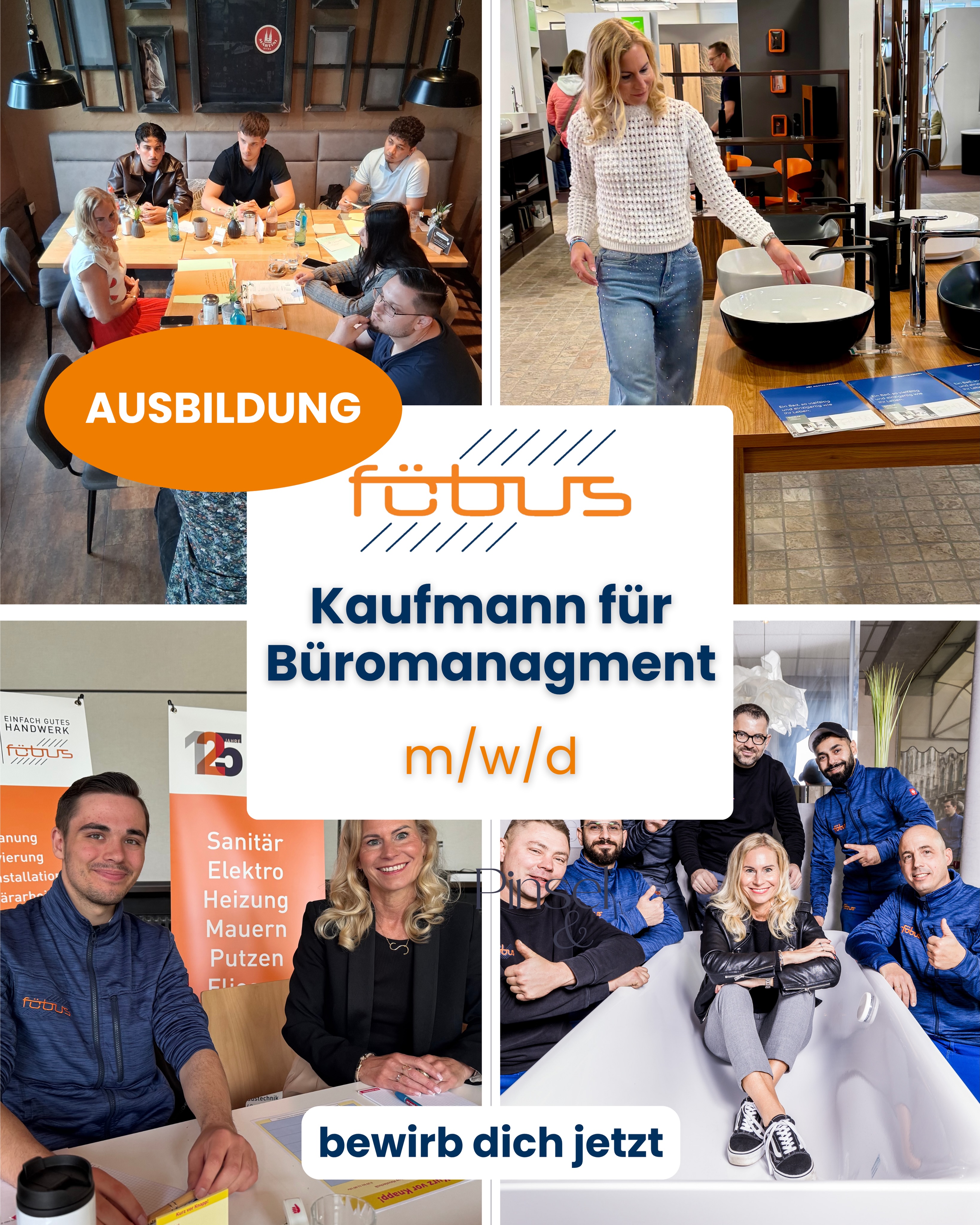📞 Du suchst einen Ausbildungsplatz mit Zukunft? Dann komm in unser Team!
Für das Ausbildungsjahr 2026 suchen wir einen Auszubildenden zum Kaufmann für Büromanagement (m/w/d).
Du bist organisiert, kommunikativ und hast Spaß am Umgang mit Menschen? Dann erwartet dich bei uns eine abwechslungsreiche Ausbildung mit Einblicken in viele spannende Bereiche unseres Unternehmens.
Das lernst du bei uns unter anderem:
✔ Telefonische Betreuung unserer Kunden
✔ Organisation und Verwaltung von Büroabläufen
✔ Arbeiten mit Outlook, Word und Excel
✔ Unterstützung der Geschäftsführung im Tagesgeschäft
✔ Erstellung von Rechnungen, Statistiken und Auswertungen
✔ Kommunikation mit Kunden, Lieferanten und unserem Baustellenteam
✔ Planung und Organisation von Veranstaltungen und Betriebsfeiern
Das bieten wir dir:
☕ Kaffee-Flatrate
❄️ Klimatisierte Büroräume
🤝 Ein tolles Team und ein angenehmes Arbeitsklima
🎉 Regelmäßige Firmen-Events
📚 Eine abwechslungsreiche und praxisnahe Ausbildung mit guten Zukunftsperspektiven
Du möchtest deine berufliche Zukunft in einem modernen und familiären Unternehmen starten?
👉 Dann bewirb dich jetzt per E-Mail oder sende uns einfach eine DM! S.susewind@foebus-kassel.de
Wir freuen uns auf dich! 😊www.foebus-kassel.de/
#ausbildung #ausbildungsplatz