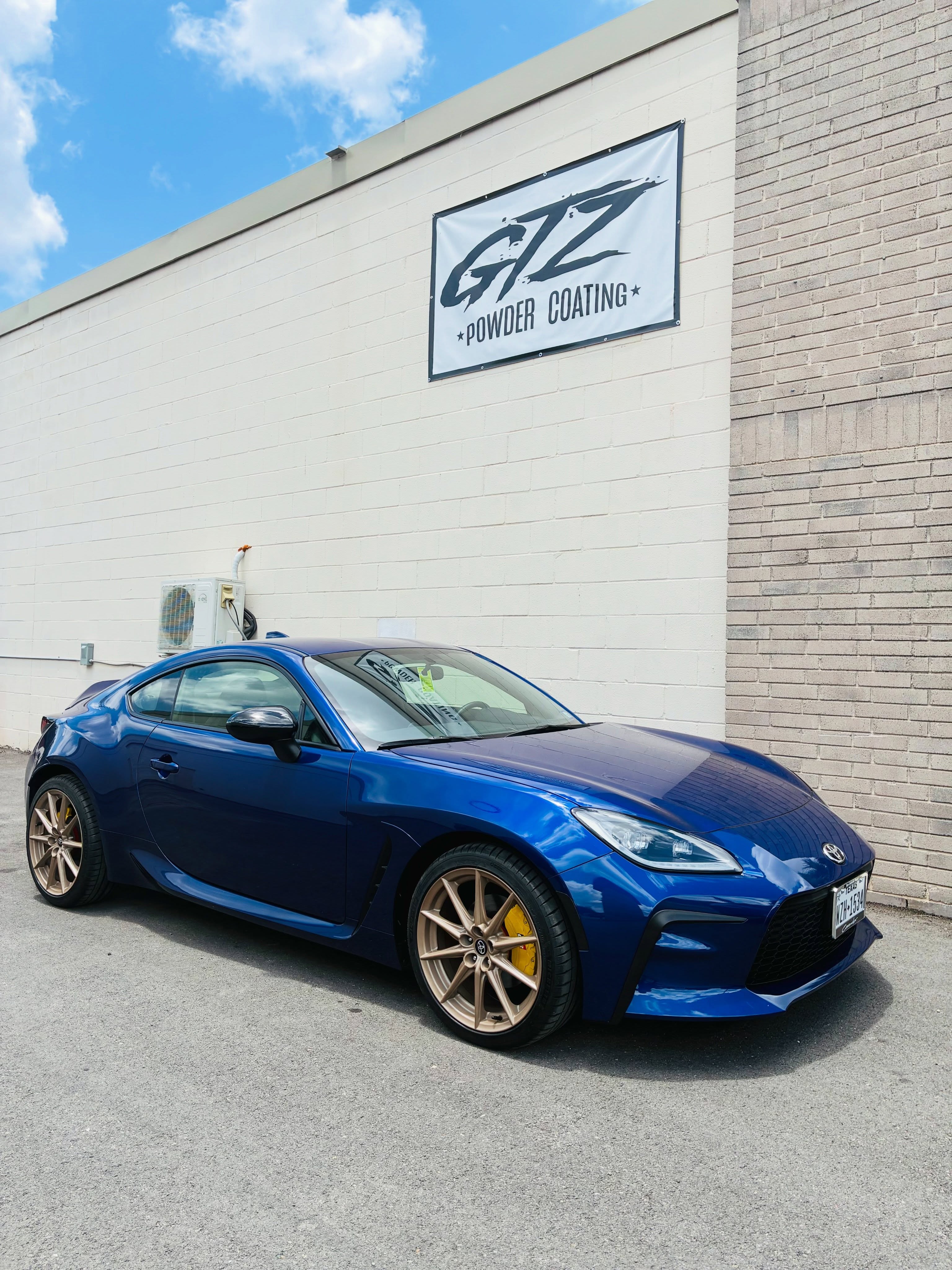 GR 86 wheels coated in Satin Sandy Gold II
#gtzpowdercoating #powdercoat #powdercoated #gr86 #sanantonio
GTZ Powder Coating & Auto Styling
7819 Fortune Drive Suite 101
San Antonio, Texas 78250
Call/Text 210-627-5273
🚀 Powder Coating
🚀 Paint Protection Film
🚀 Lift Kits
🚀 Wheels/Tires
🚀 Vehicle Accessories
🚀 Vehicle Detailing
🚀 Vinyl Wraps
🚀 Window Tint
🚀 Chrome Deletes
🚀 Caliper Painting
🚀 Paint Correction
🚀 Ceramic Coating
🚀 High Temp Ceramic Coating
FINANCING Options Available