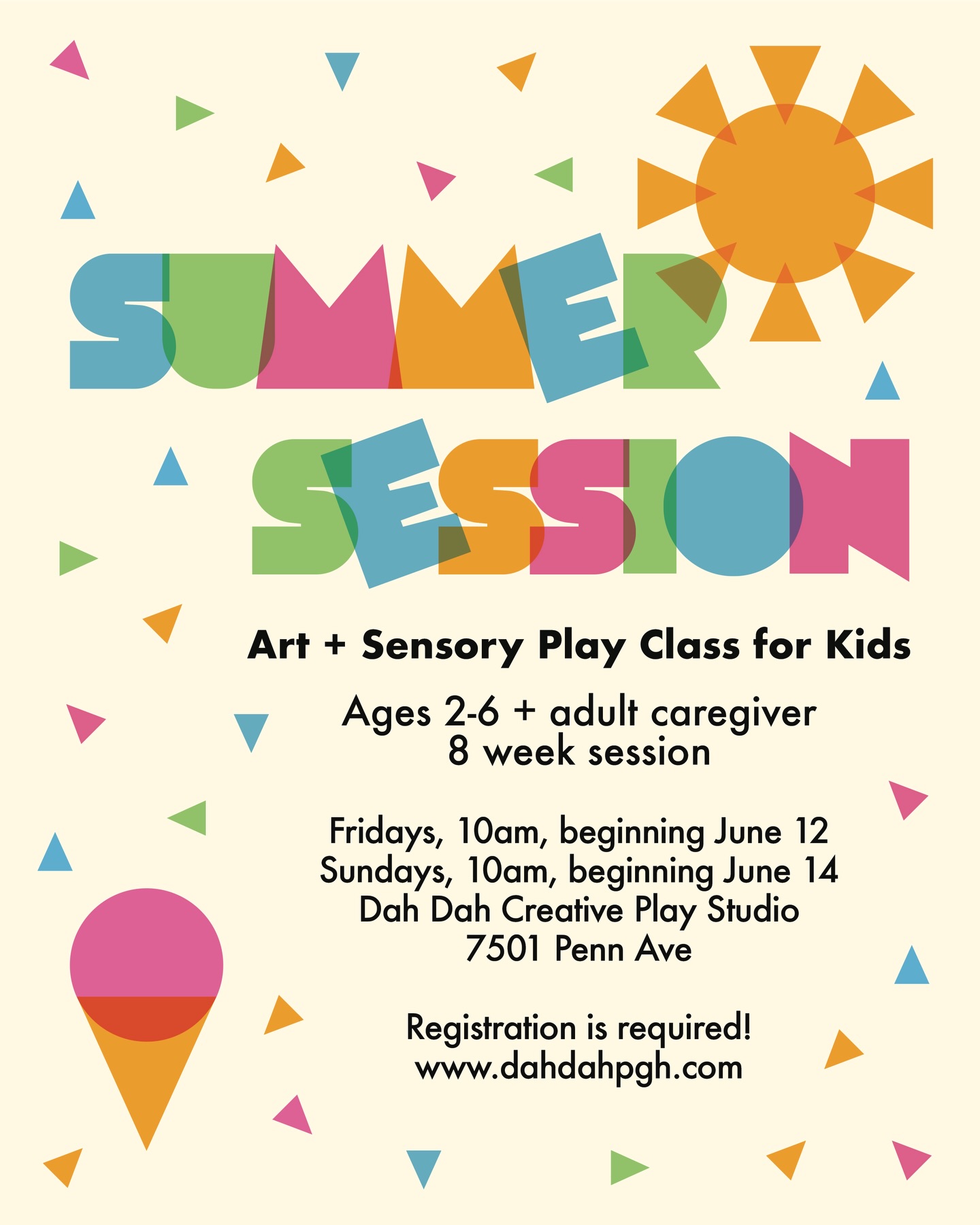 ☀️ SUMMER SESSION ☀️ We have a few spots open for Sunday. Friday is FULL 🫶🏼 We have some FUN summer projects planned for this session: custom sunglasses, jumbo pony beads and a postcard each week to track our summer bucket list: pool, hiking, camping, beach and more. Sign up at the link in bio!