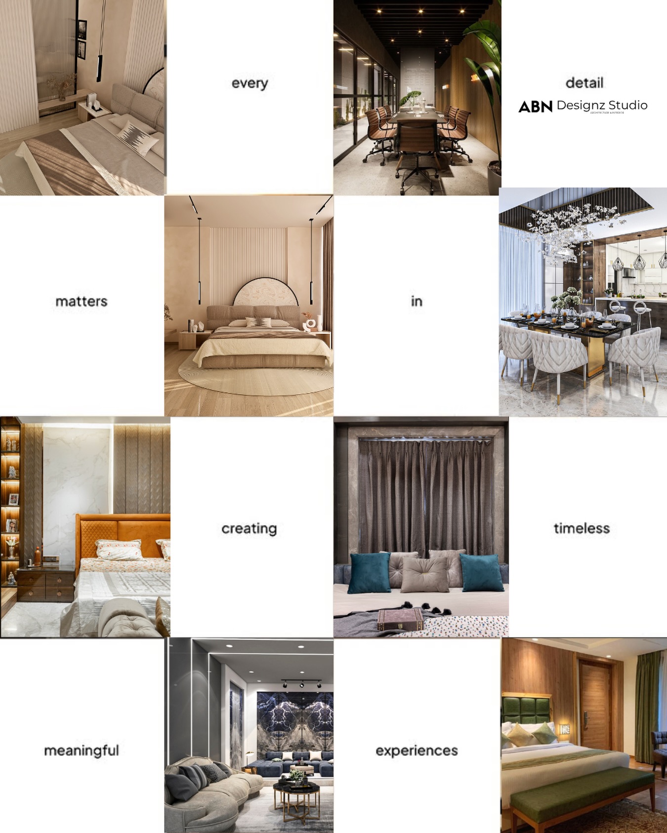 Every detail matters when creating spaces that feel timeless. ✨
At ABN Designz Studio, we believe great design is more than aesthetics—it’s about crafting meaningful experiences that blend elegance, comfort, and functionality into every corner of your space.
#ABNDesignzStudio #InteriorDesign #LuxuryInteriors #TimelessDesign #designwithpurpose