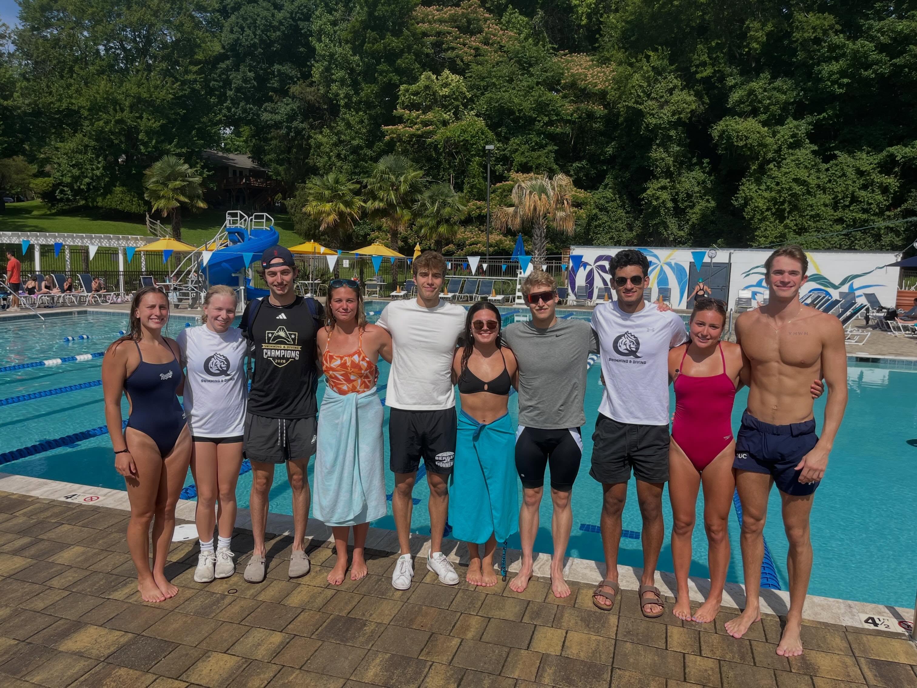 Swimmers from @queens_swimming took time out of their busy schedules for our annual swim clinic last Saturday! They taught our swimmers more about important swim skills and how to excel in their sport. We couldn’t be more grateful for their time and effort!