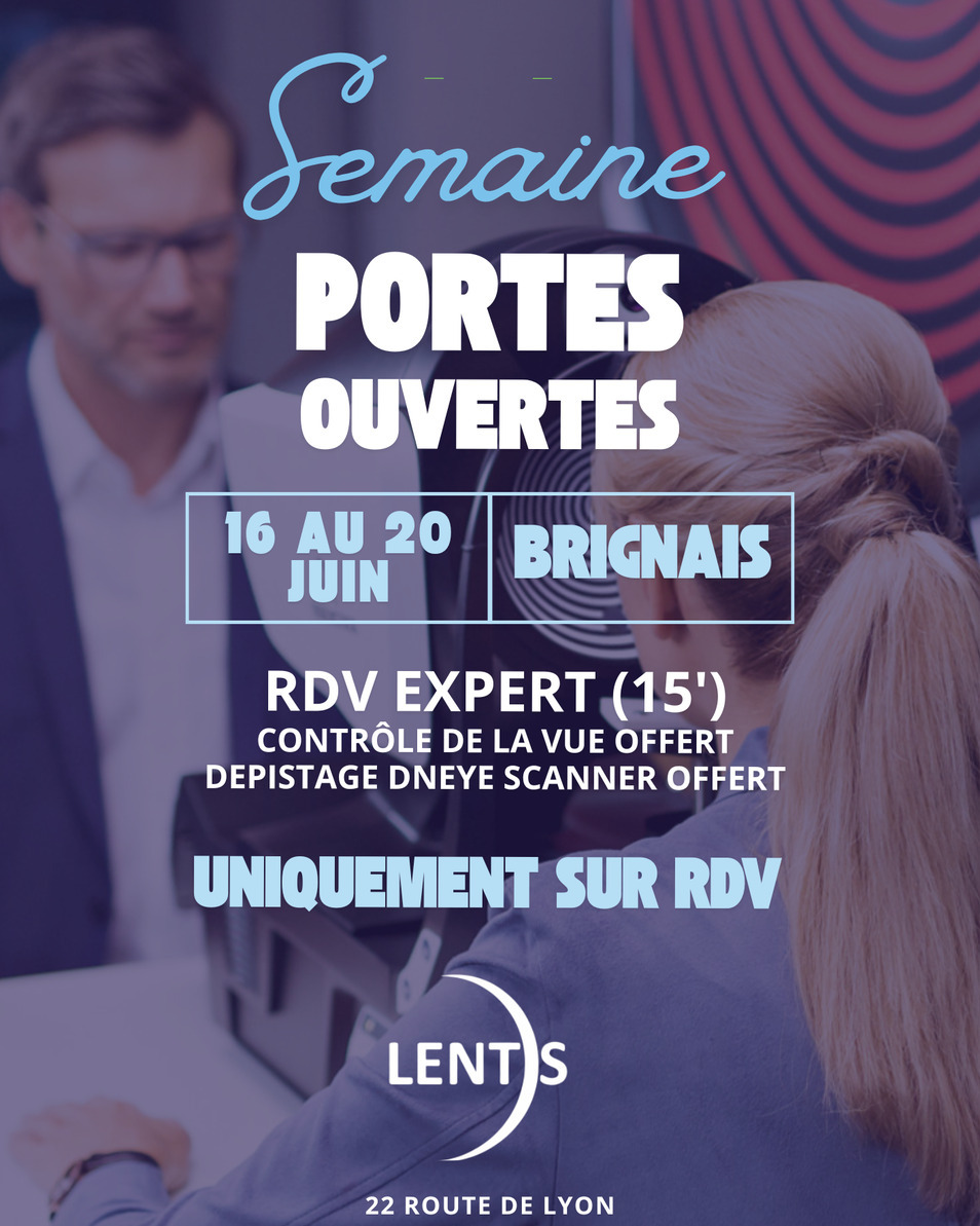 👓 Confort & sécurité avant les vacances 🚘
À l’approche des vacances, nous pensons souvent à faire vérifier la voiture, préparer les trajets, organiser les départs.
Mais pensons-nous toujours à vérifier notre confort visuel avant de prendre la route ?
Conduite de nuit, fatigue en fin de journée, perception des contrastes, sensation d’inconfort après plusieurs kilomètres : votre vision joue un rôle essentiel dans votre confort et votre sécurité.
Lors de nos portes ouvertes du 16 au 20 juin 2026, nous vous proposons :
✔️ un contrôle de vue offert
✔️ un dépistage DNEye Scanner offert
En seulement 15 minutes, profitez d’un rendez-vous utile, expert et simple à intégrer à votre emploi du temps avant les départs d’été.
Uniquement sur RDV, pensez à réserver votre créneau dès maintenant sur notre site.