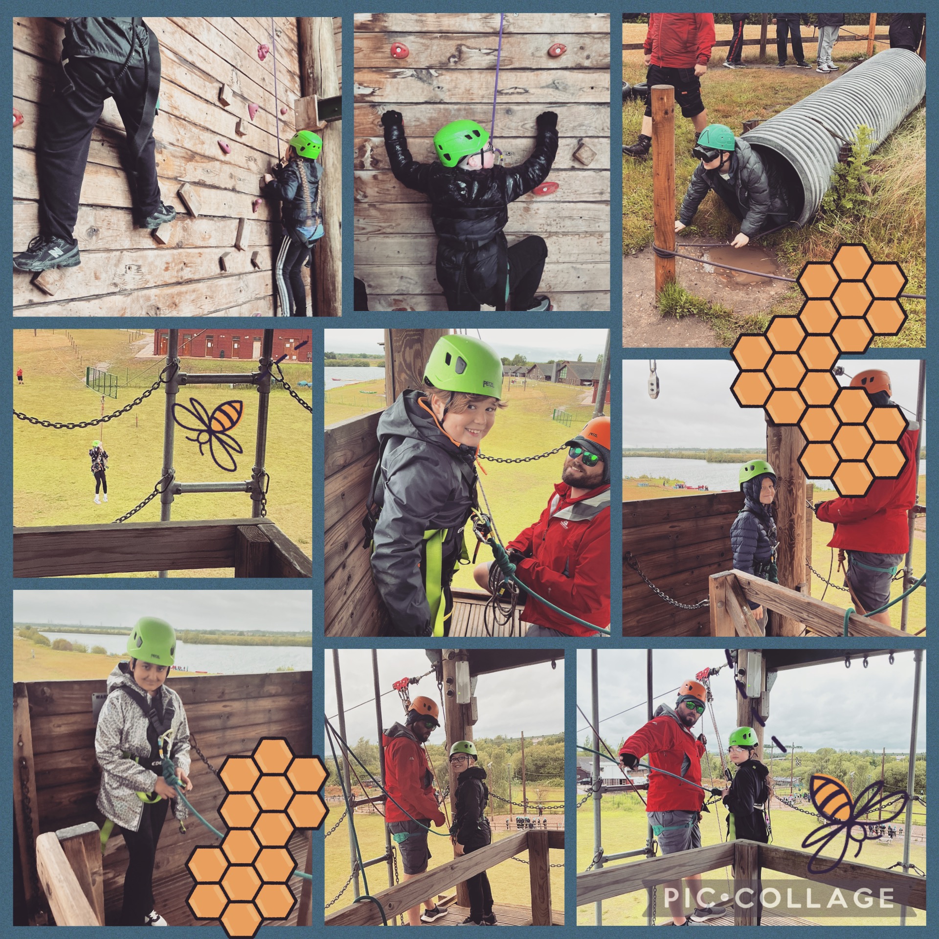 What courage we‘ve seen today! Overcoming fears on the zip wire, rock climbing and working as a team during night line to use all of your senses other than sight!