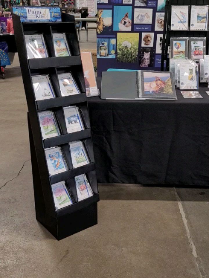 Need some fun activities for your traveling, camping summer fun. I have new kits and so many more. Come and see me the Medicine Hat Farmers' Market today from 9-1pm. I'm also here to discuss your pet portrait inquiries. Can wait to see you. #cindyshropshireart #paintkits #custompetportraits
