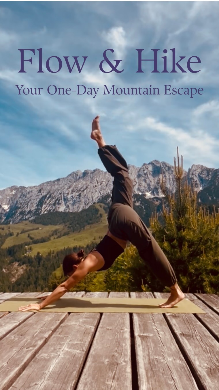 FLOW & HIKE
A Yoga and Mountain Day Escape
Join us for a day of yoga, hiking, fresh mountain air & nourishing food surrounded by alpine nature.
⸻
📍 DATES
04 July · 27 September · 04 October
⸻
🚡 MEETING POINT
Kaiserlift Kufstein · 09:30
We’ll take the cable car up together, followed by a 5 min walk to the yoga platform.
⸻
🧘♀️ SCHEDULE
10:30–11:45
Yoga Flow with mountain views
11:45–16:00
Hike & Lunch
A scenic moderate hike, offering space to reconnect with nature, enjoy good company, and experience a homemade organic vegan lunch in a beautiful mountain setting.
(8 km · 330 m elevation gain)
16:00
Cable car descent
16:30
Arrival at Kaiserlift valley station
⸻
💰 PRICE
83 €
Social Ticket: 68 € (students · unemployed · retirees)
⸻
✨ INCLUDED
• Return cable car ticket
• Mountain-view yoga session
• Homemade organic vegan lunch
• Guided hike
⸻
Limited spots available.
To reserve your spot click link in Bio or DM.
#mountainescape #mountainyoga #dayretreat #alps